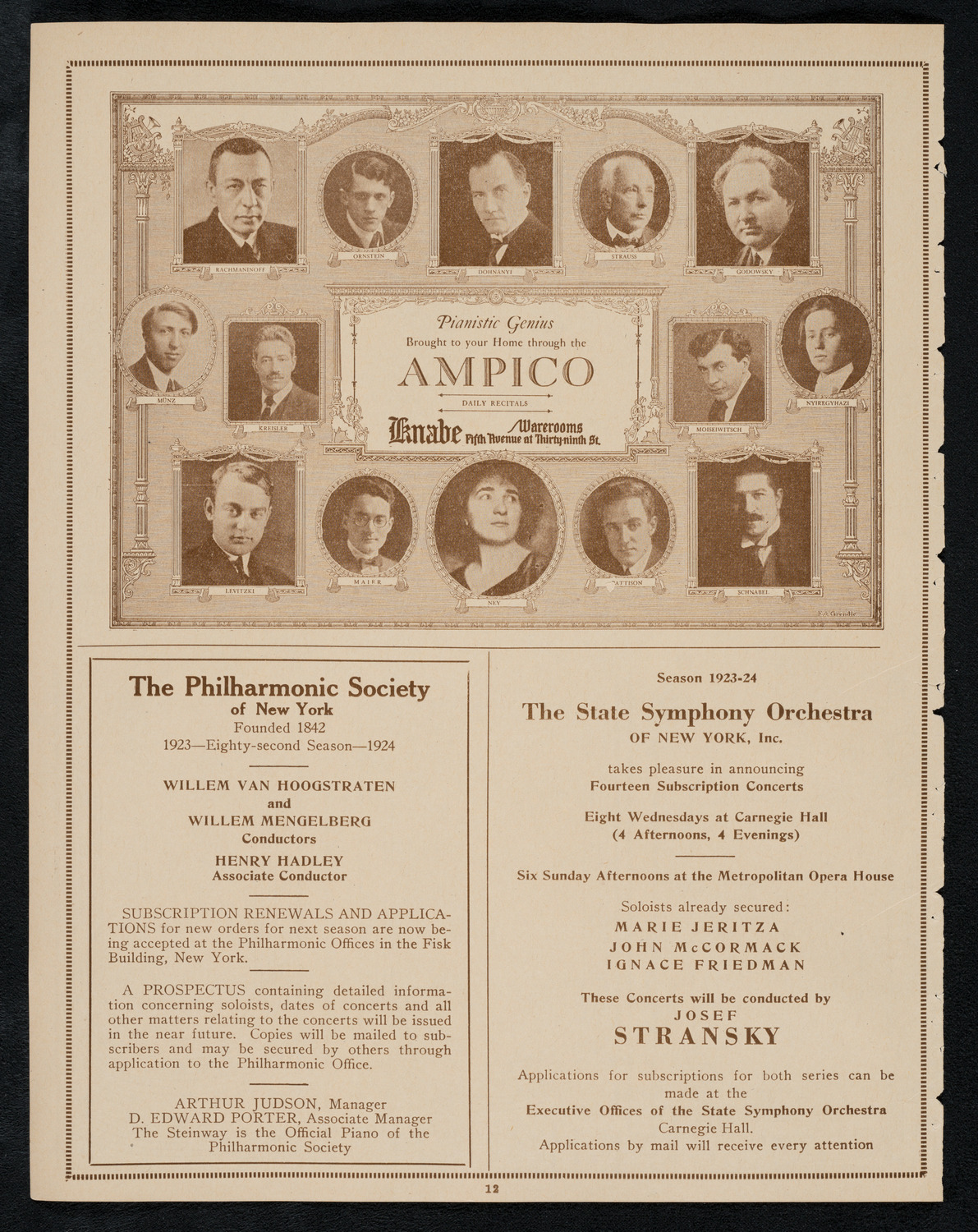 Graduation: Columbia University College of Pharmacy of the City of New York, May 17, 1923, program page 12