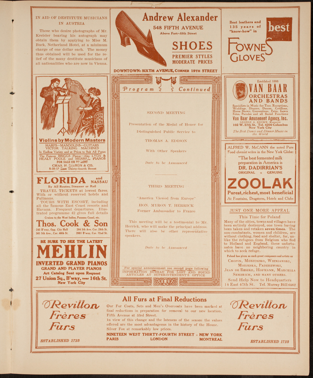 The Civic Forum, February 24, 1915, program page 7