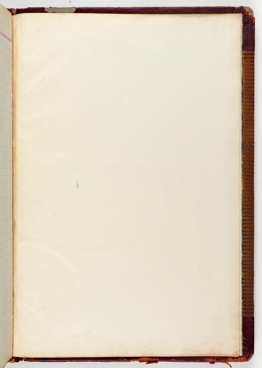 Music Hall Accounting Ledger Journal, volume 6, back endpage 1