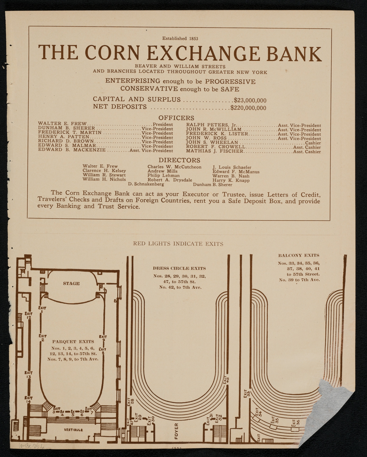 Maria Theresa, October 13, 1925, program page 11