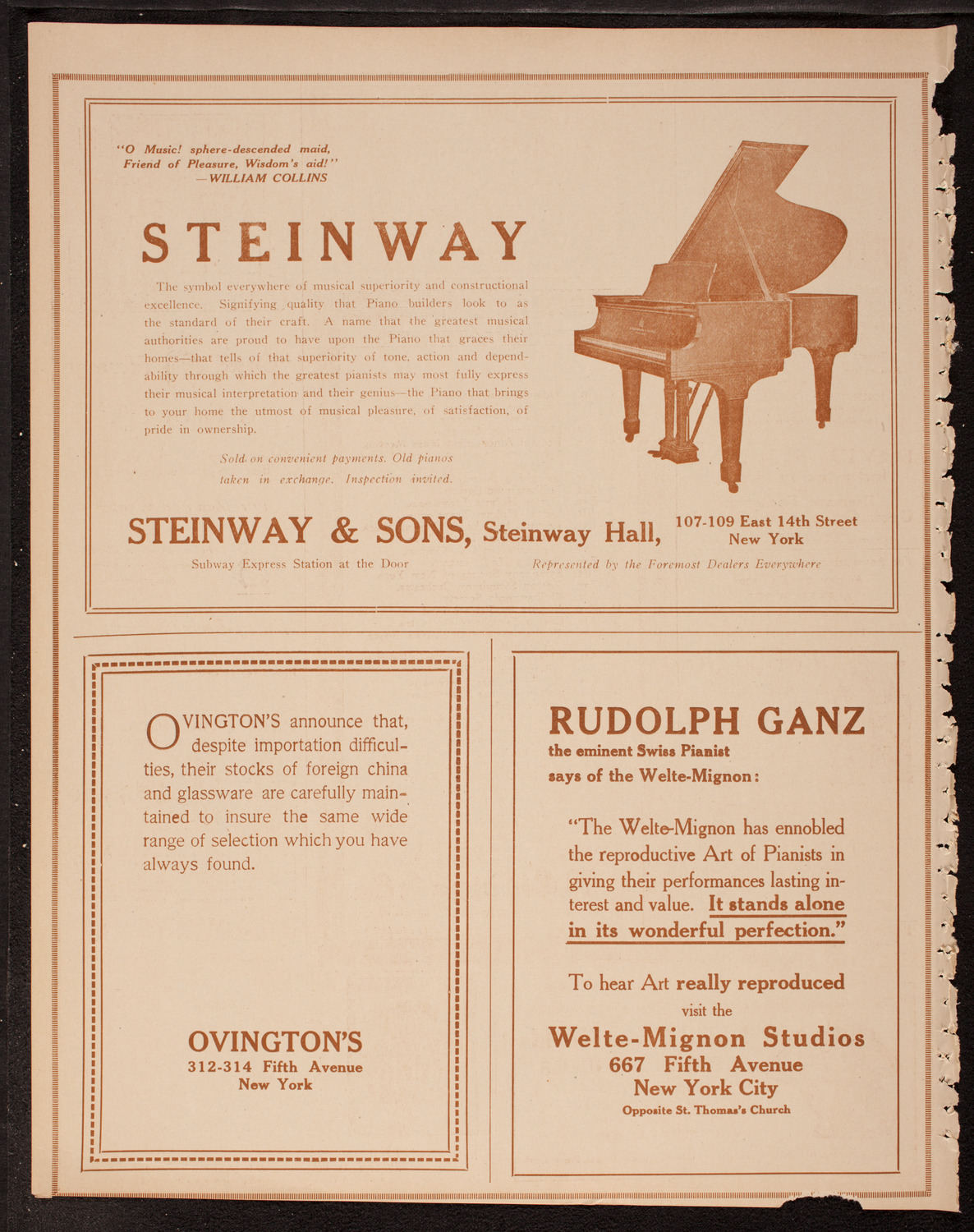 Mischa Elman, Violin, December 30, 1917, program page 4