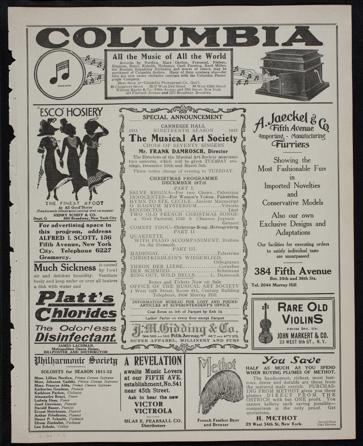 Symphony Concert for Young People, December 16, 1911, program page 9