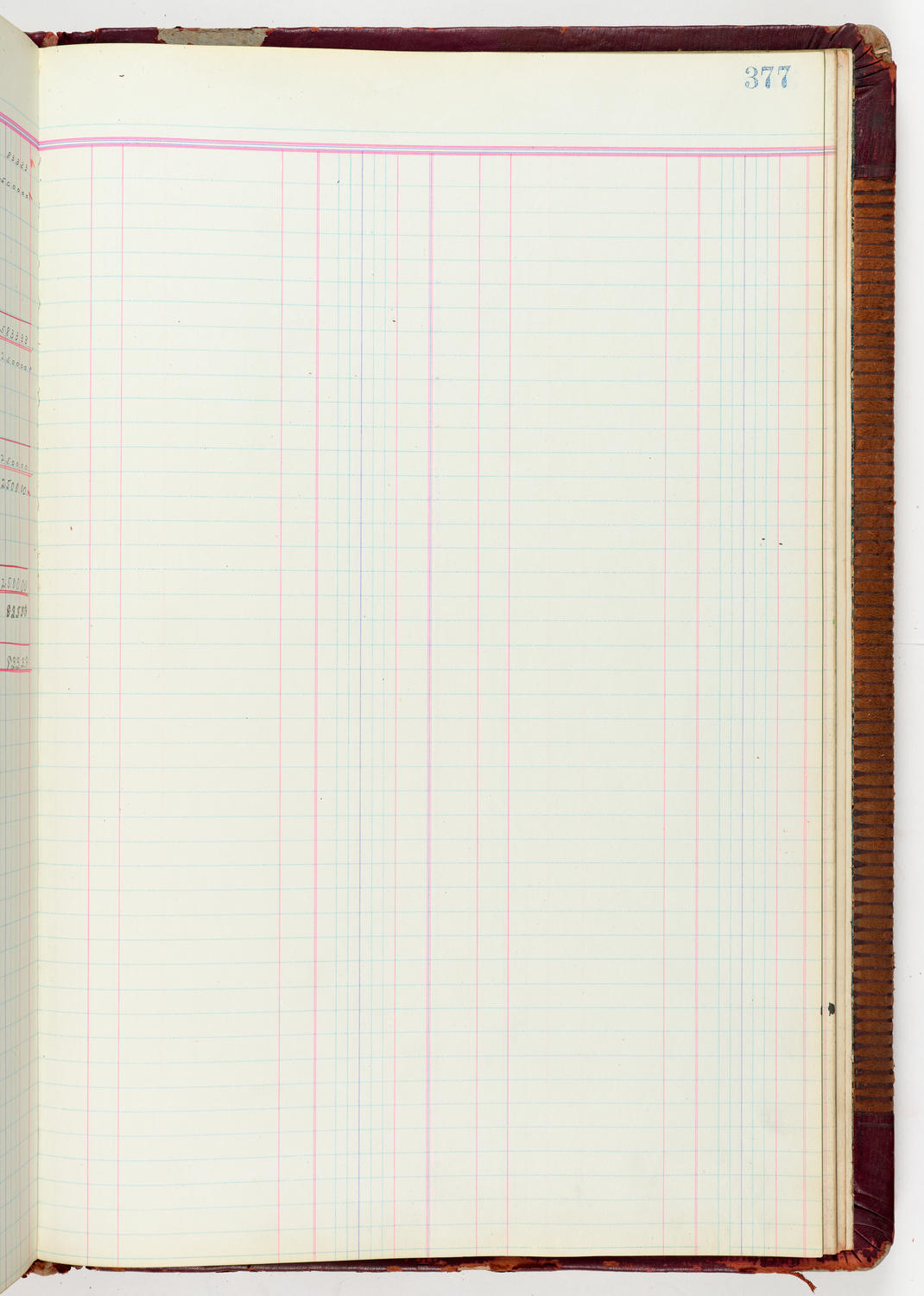 Music Hall Accounting Ledger Journal, volume 6, page 377