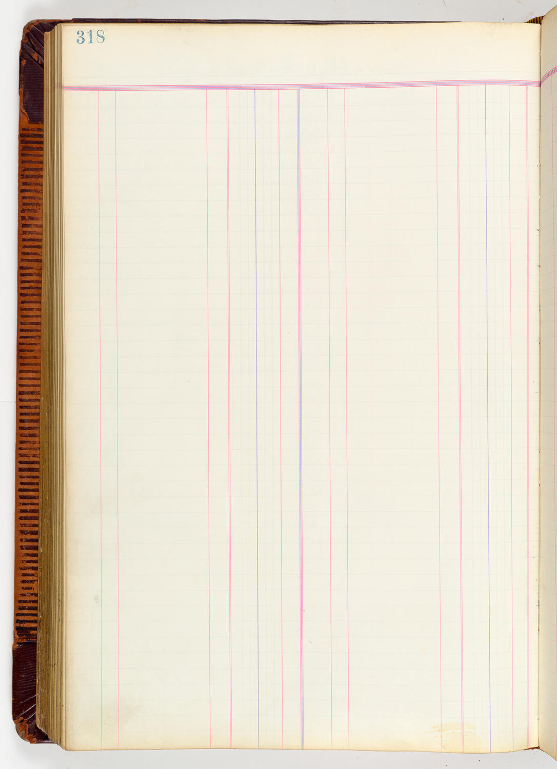 Music Hall Accounting Ledger, volume 3, page 318