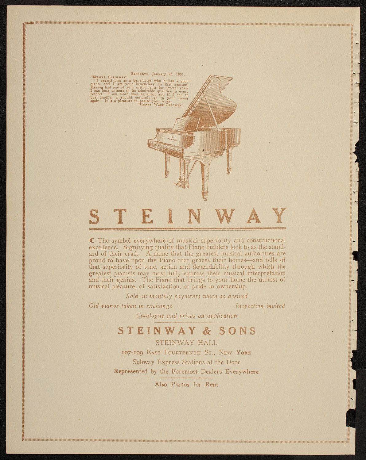 St. Mark's Methodist Episcopal Choir, May 24, 1920, program page 4