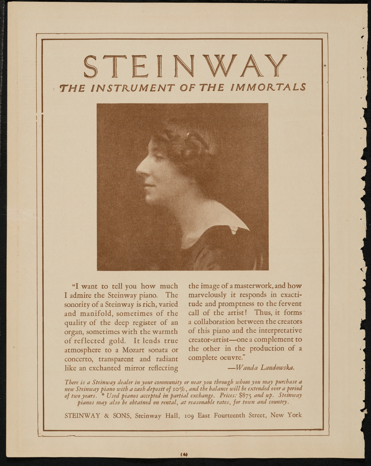 St. Mark's Methodist Episcopal Choir, May 25, 1925, program page 4