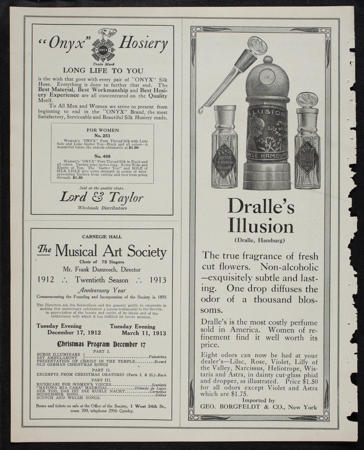 Rudolph Ganz, Piano, November 10, 1912, program page 8