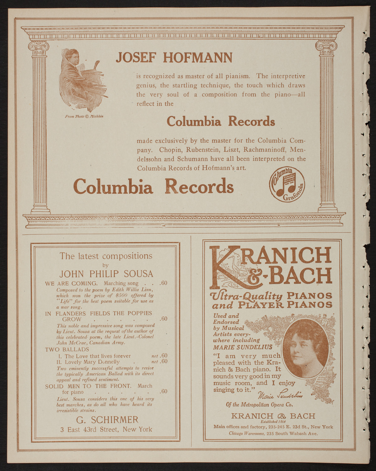 Boston Symphony Orchestra, March 14, 1918, program page 6