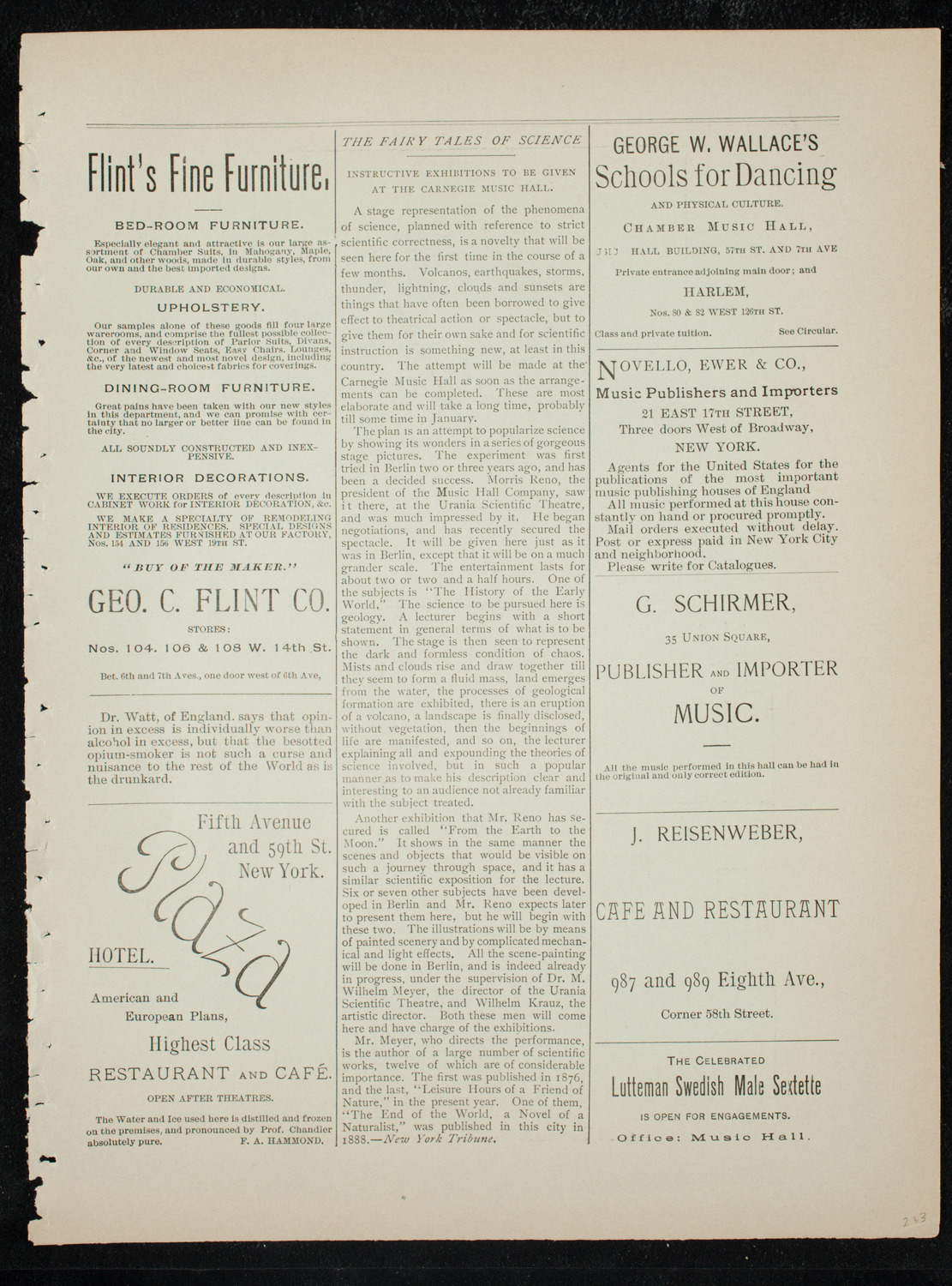 Students of J.C. Woloff, November 27, 1891, program page 9