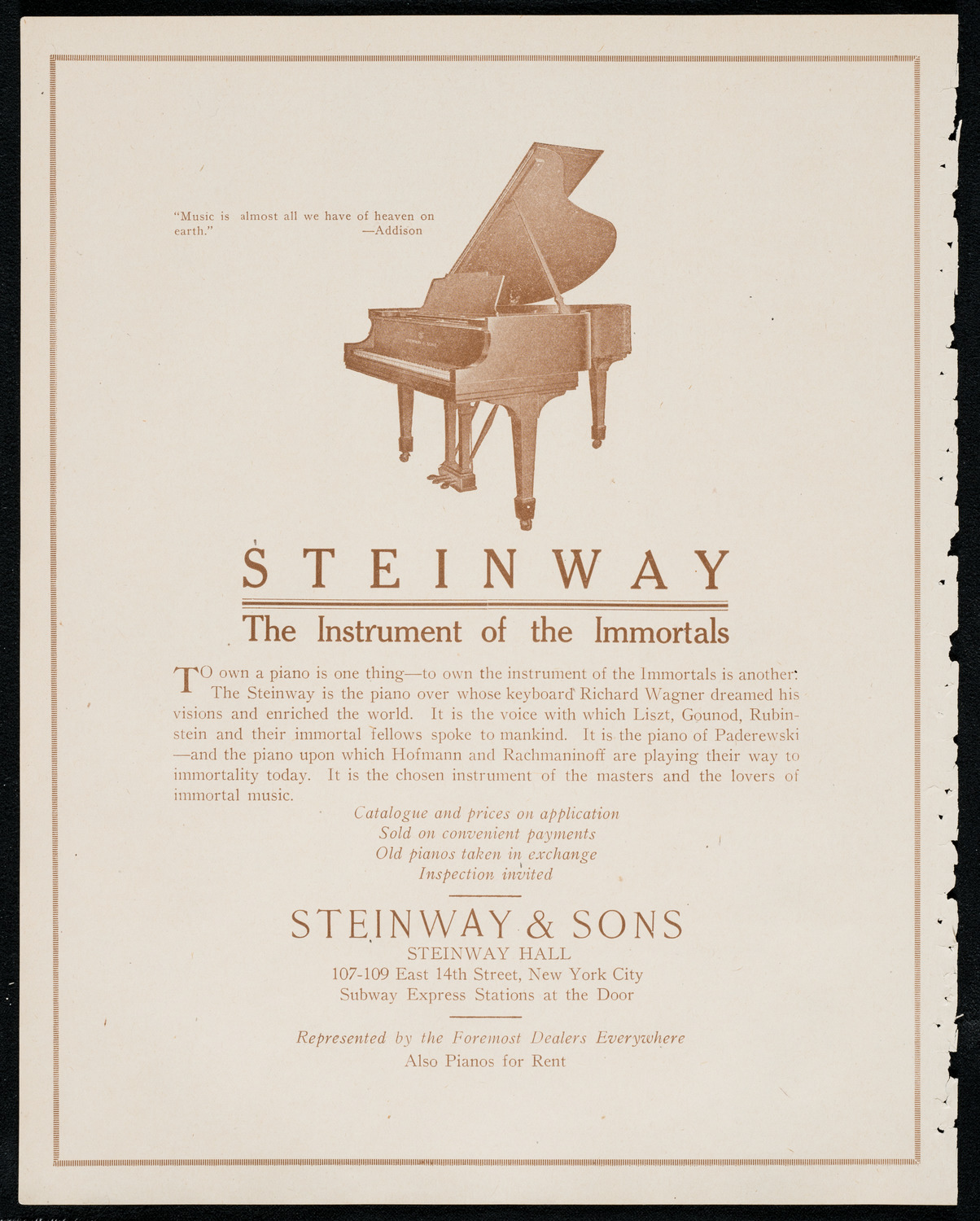 Mishel Piastro, Violin, December 25, 1920, program page 4