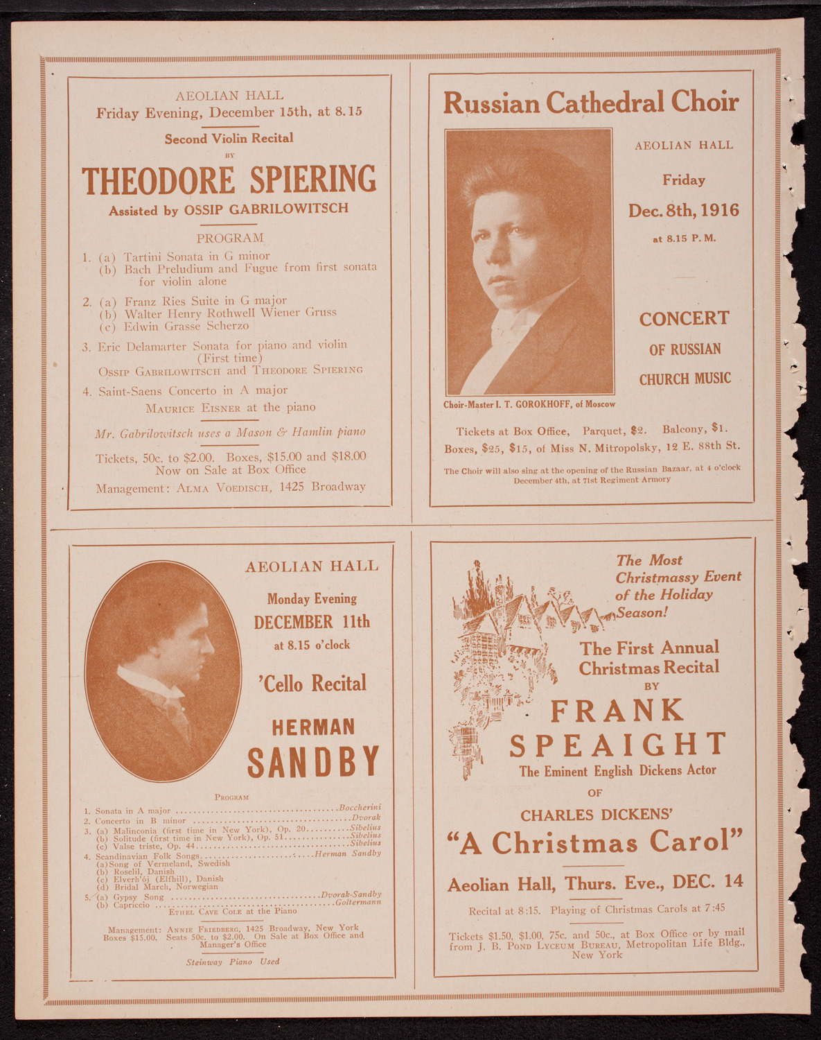 Lecture by Ian Hay, December 5, 1916, program page 10