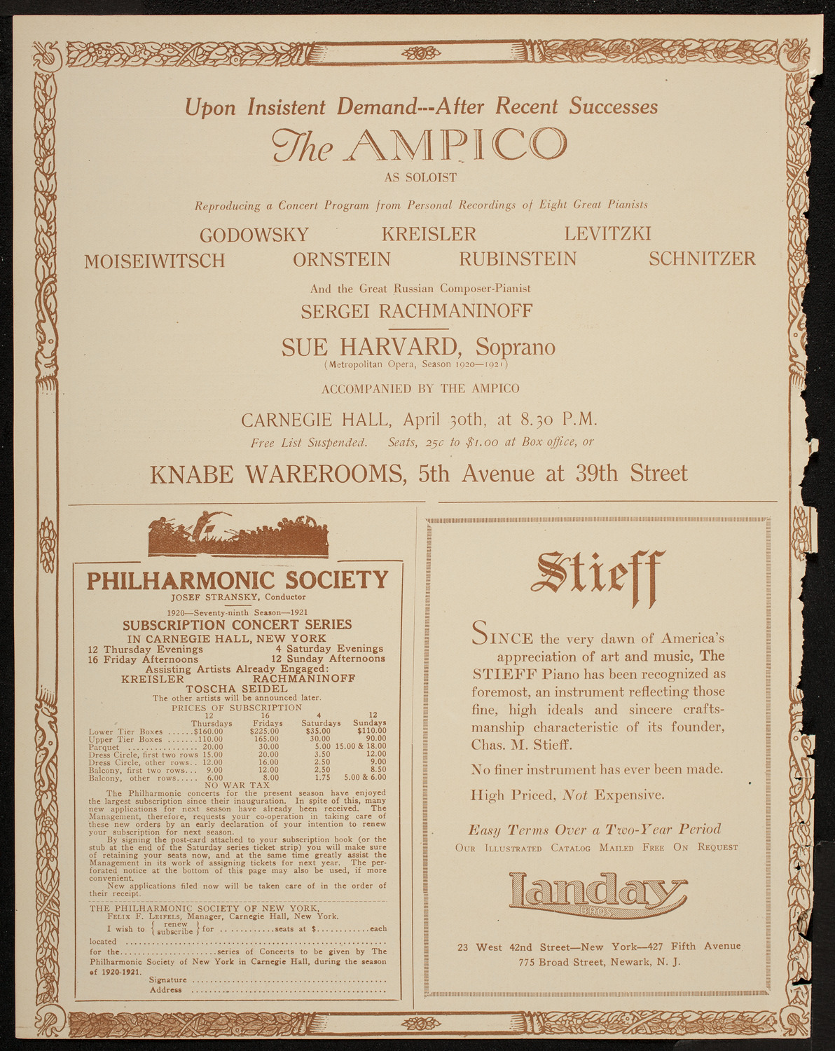 Benefit: United Baltic and Lithuanian Relief Federation, April 25, 1920, program page 12