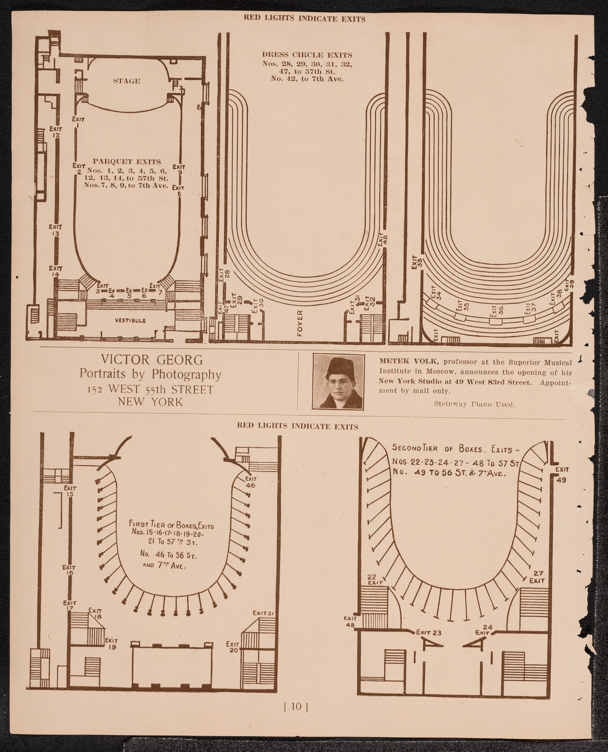 Philadelphia Orchestra, November 1, 1921, program page 10