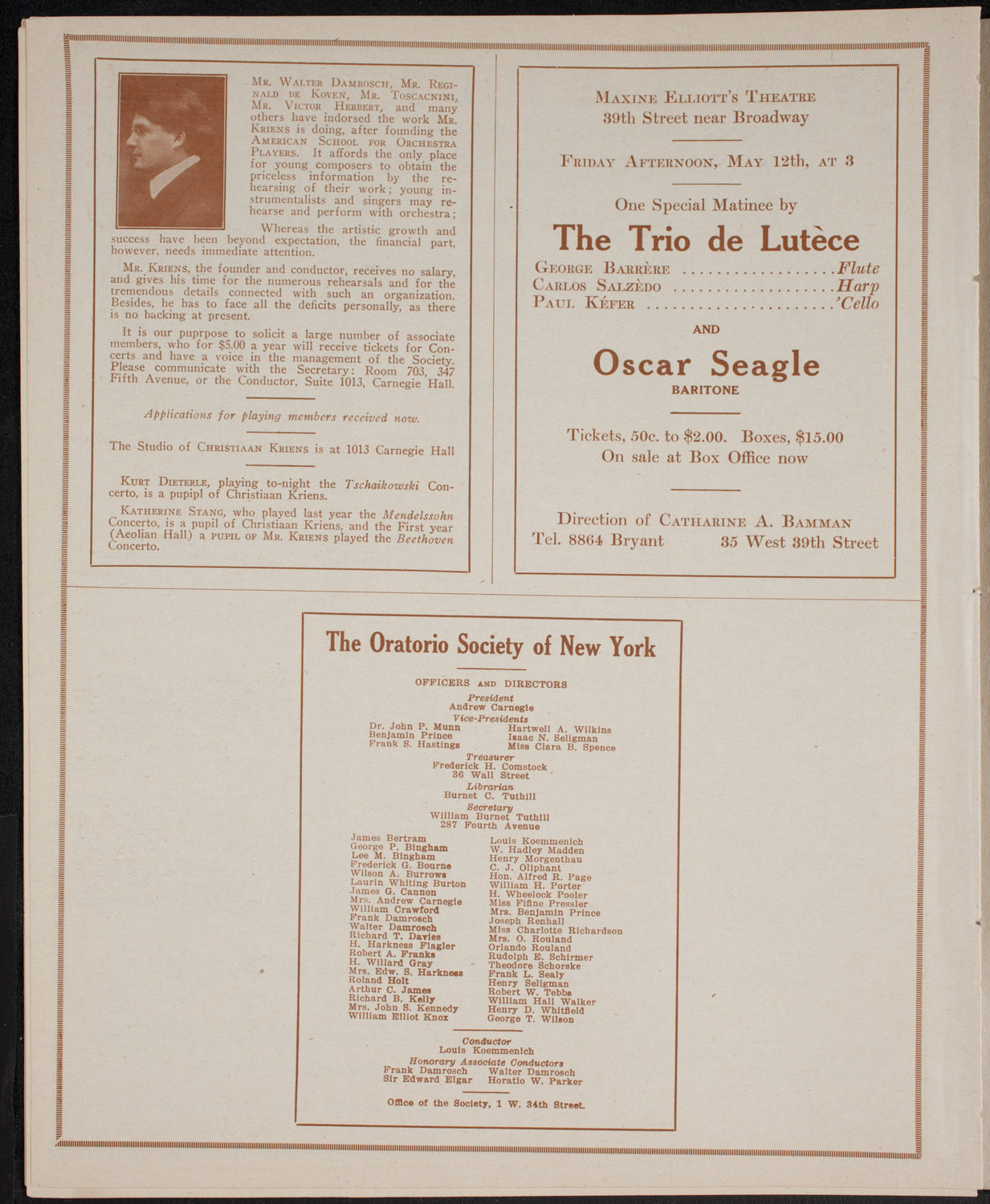 Second World Court Congress, May 4, 1916, program page 10