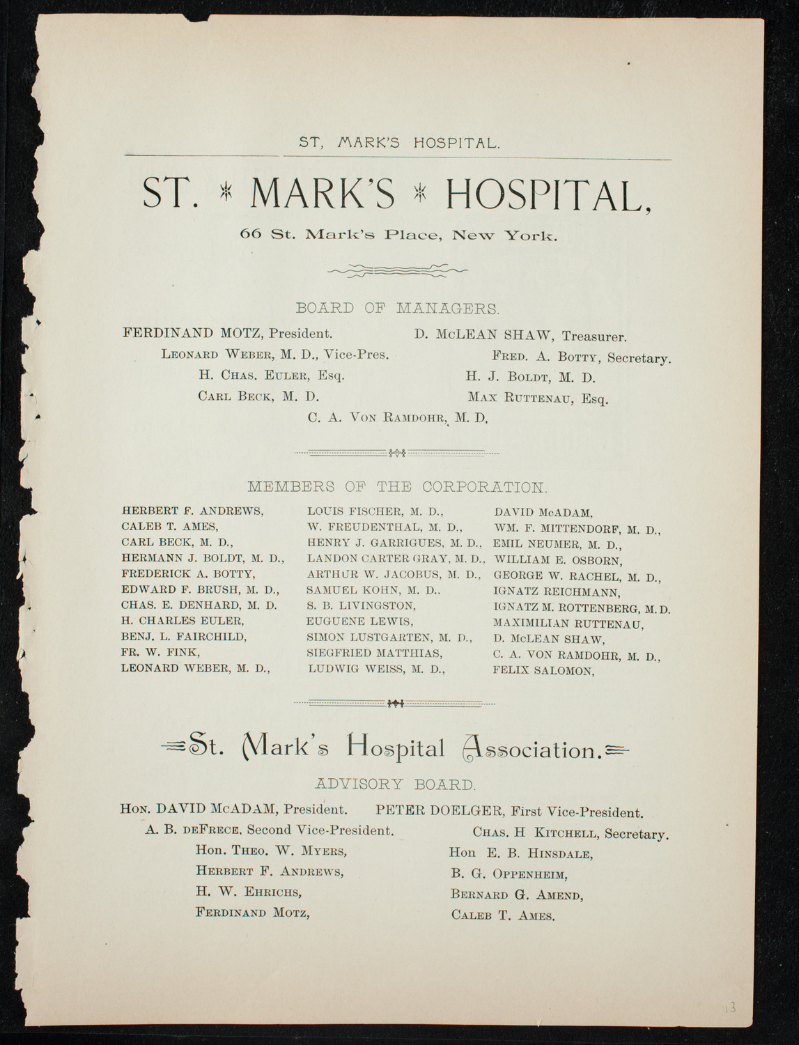 Lecture by Sir Edwin Arnold, November 4, 1891, program page 13