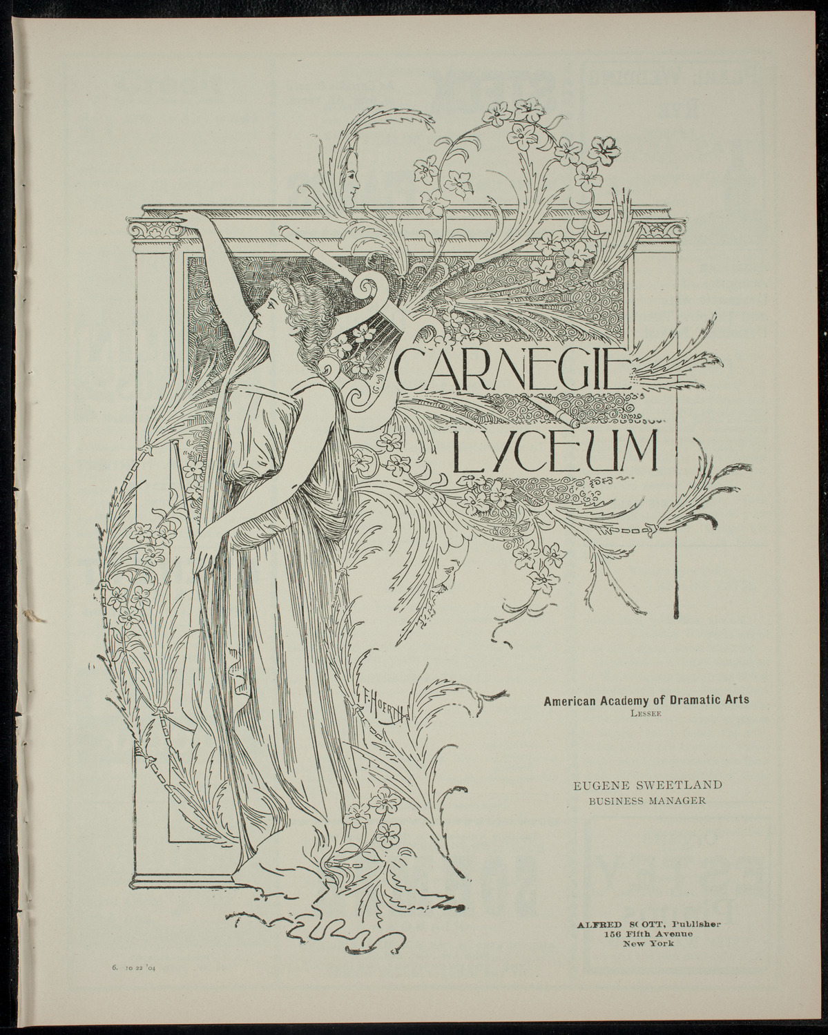 Compañia Dramatica Española, October 22, 1904, program page 1