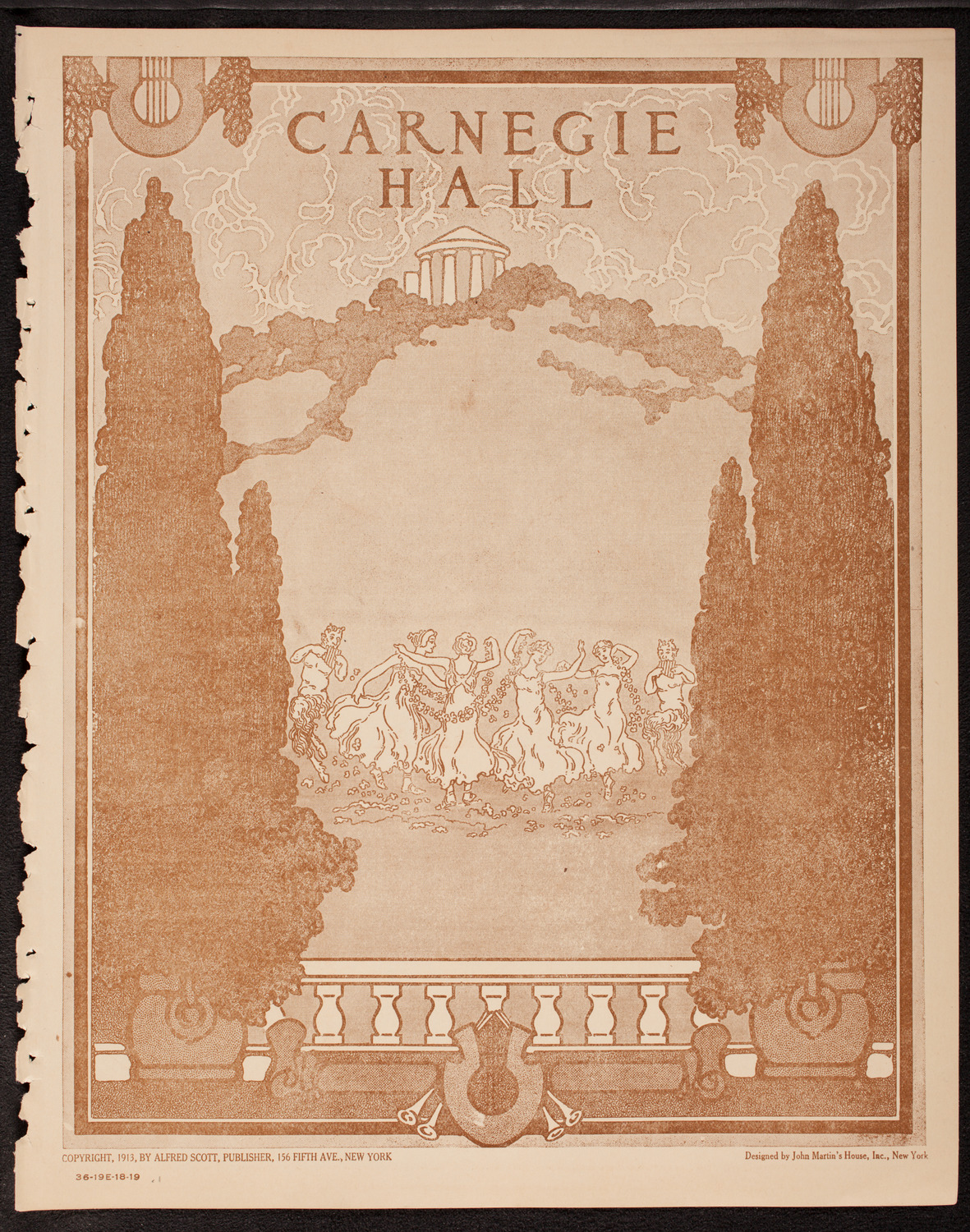 Evening Mail Save-A-Home Fund Concert: New York Philharmonic, November 19, 1919, program page 1