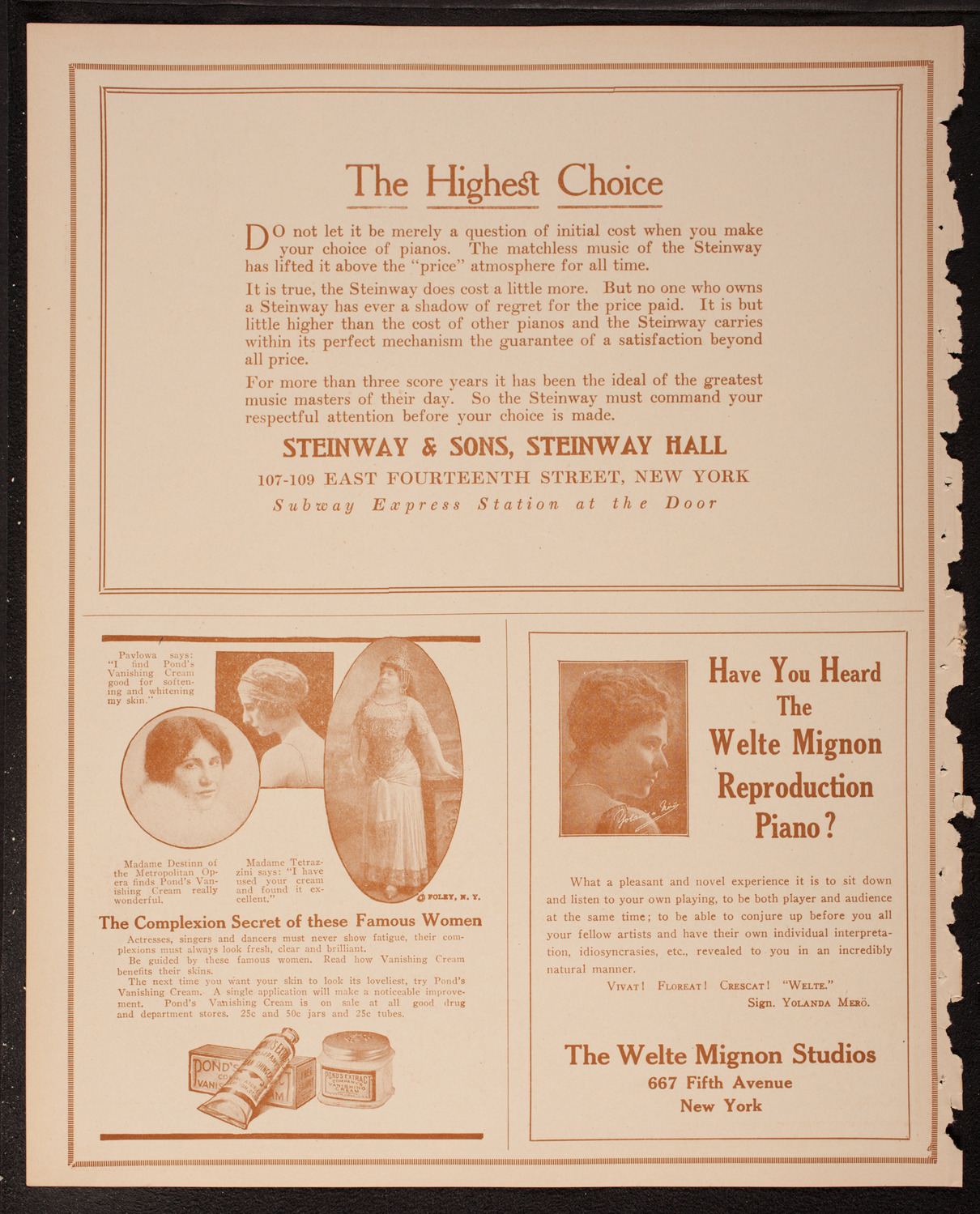 Musical Art Society of New York, March 20, 1917, program page 4