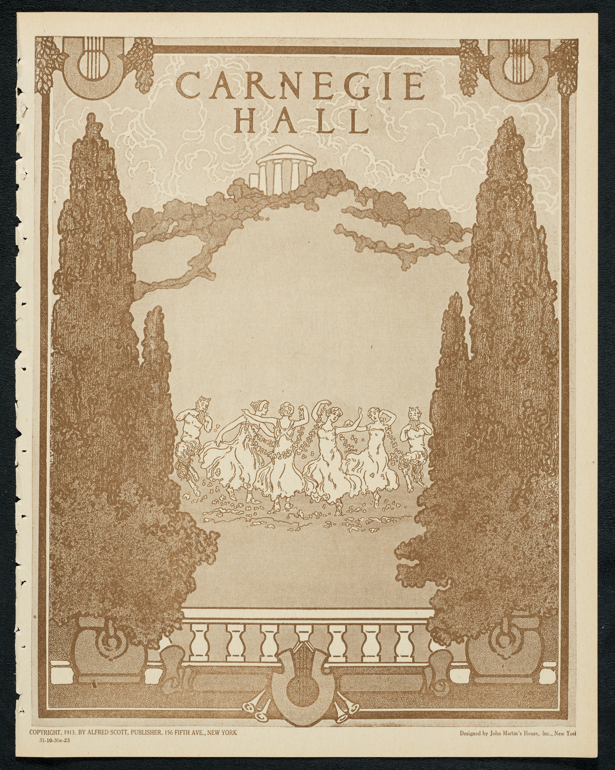 Philadelphia Orchestra, October 30, 1923, program page 1