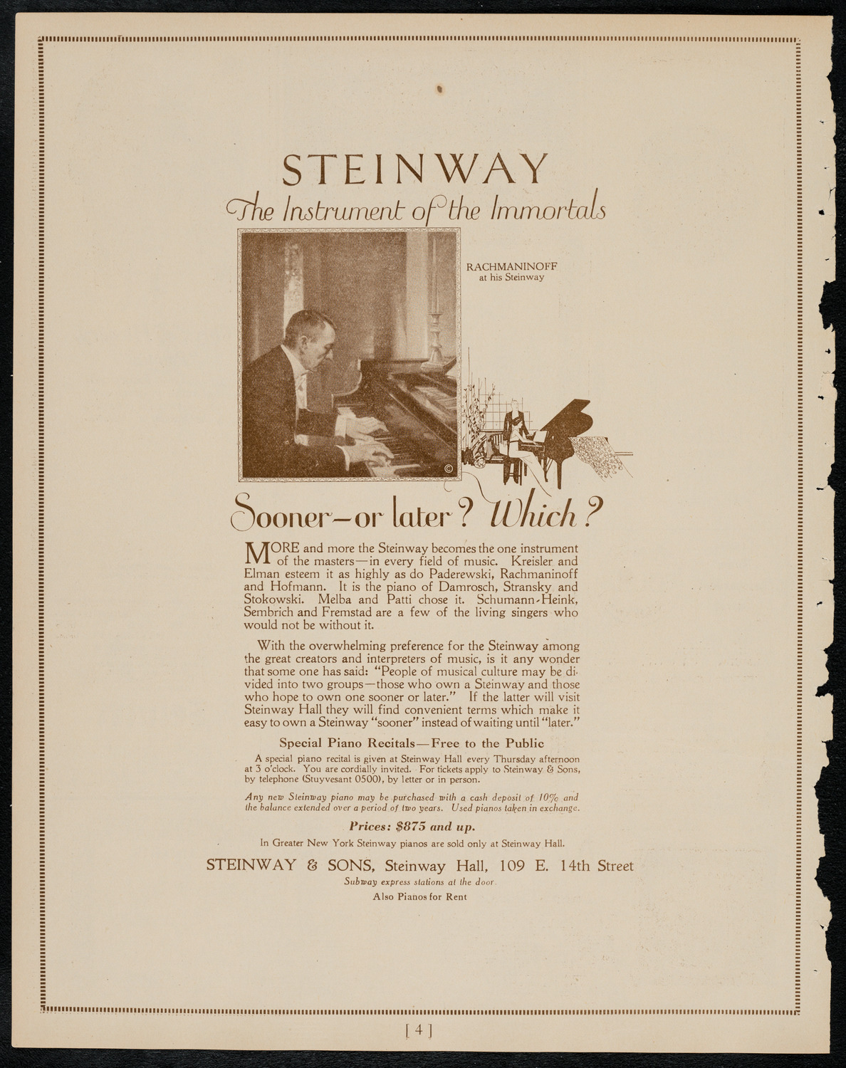 Alice Verlet, Soprano, March 17, 1922, program page 4