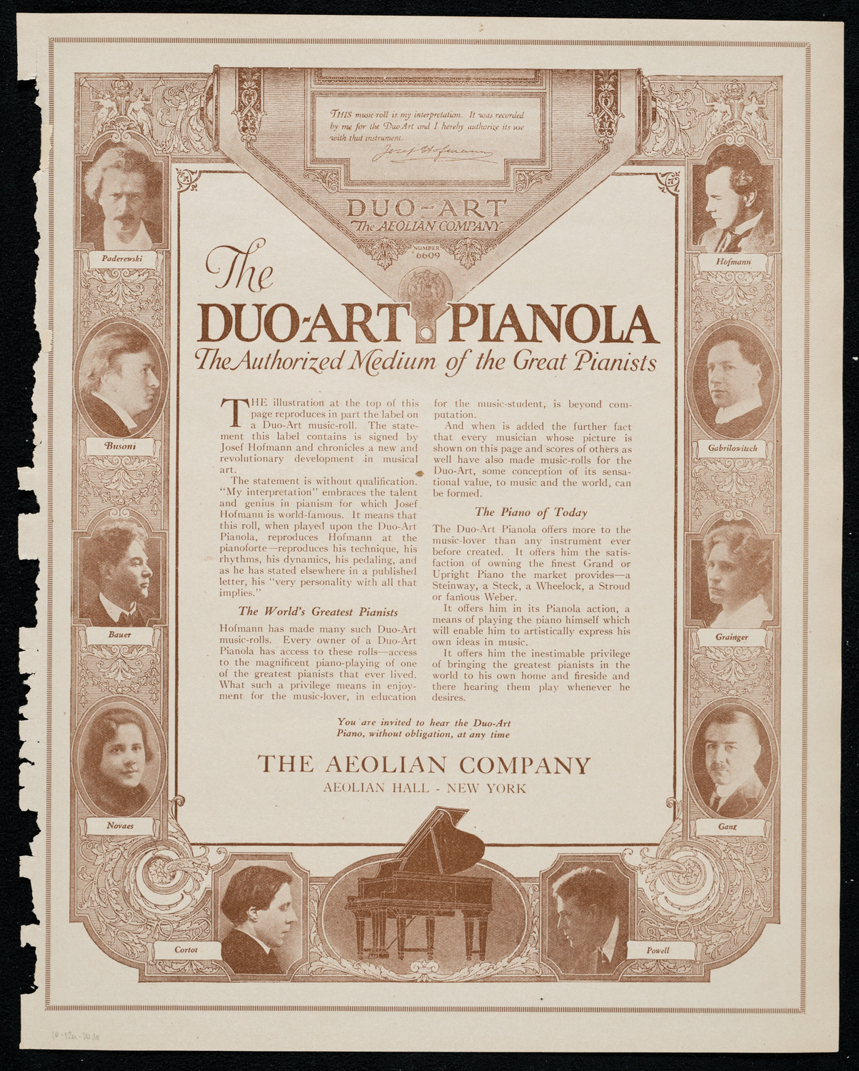 Unión Benéfica Española (The Spanish Society), October 12, 1920, program page 11