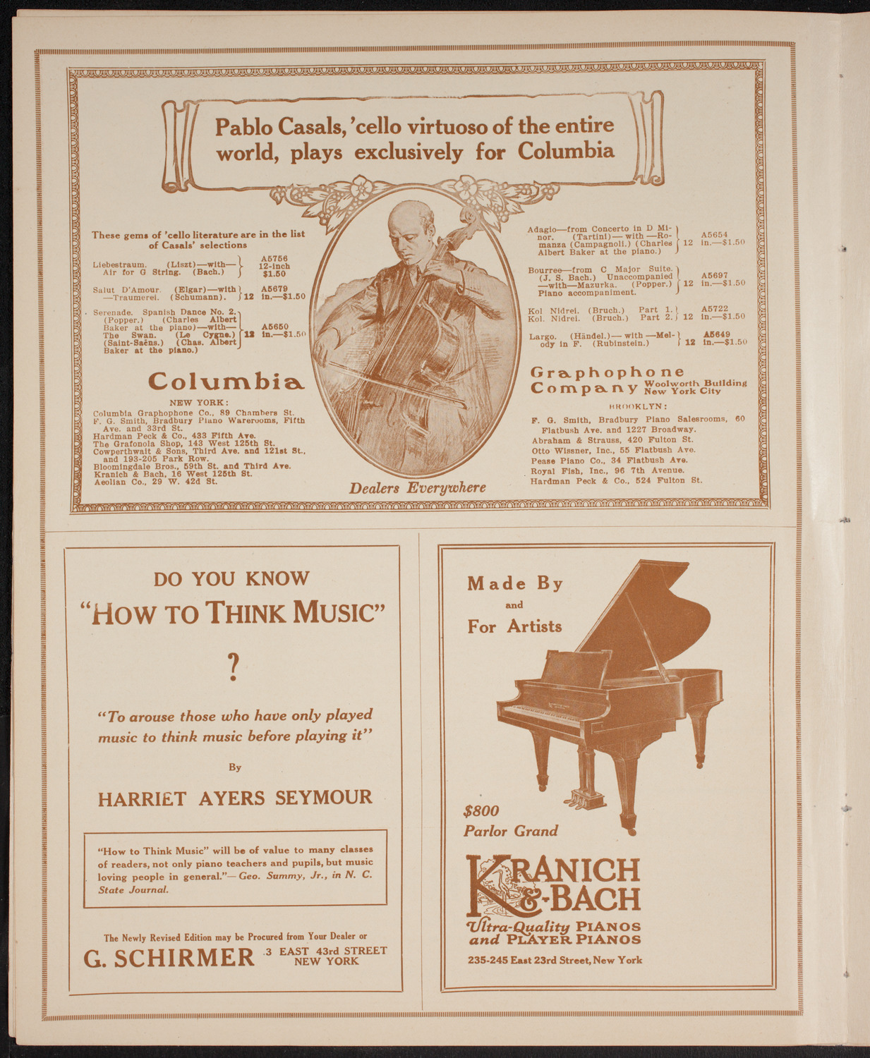 Benefit: Scandinavian Emigrant Home, April 1, 1916, program page 6