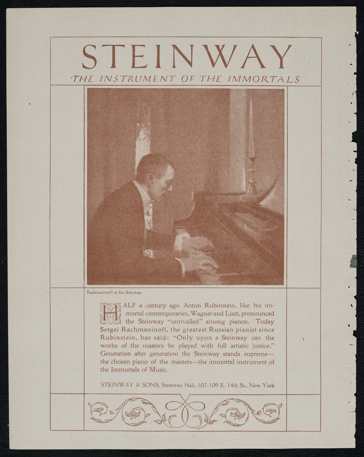 New York Philharmonic, January 30, 1921, program page 4