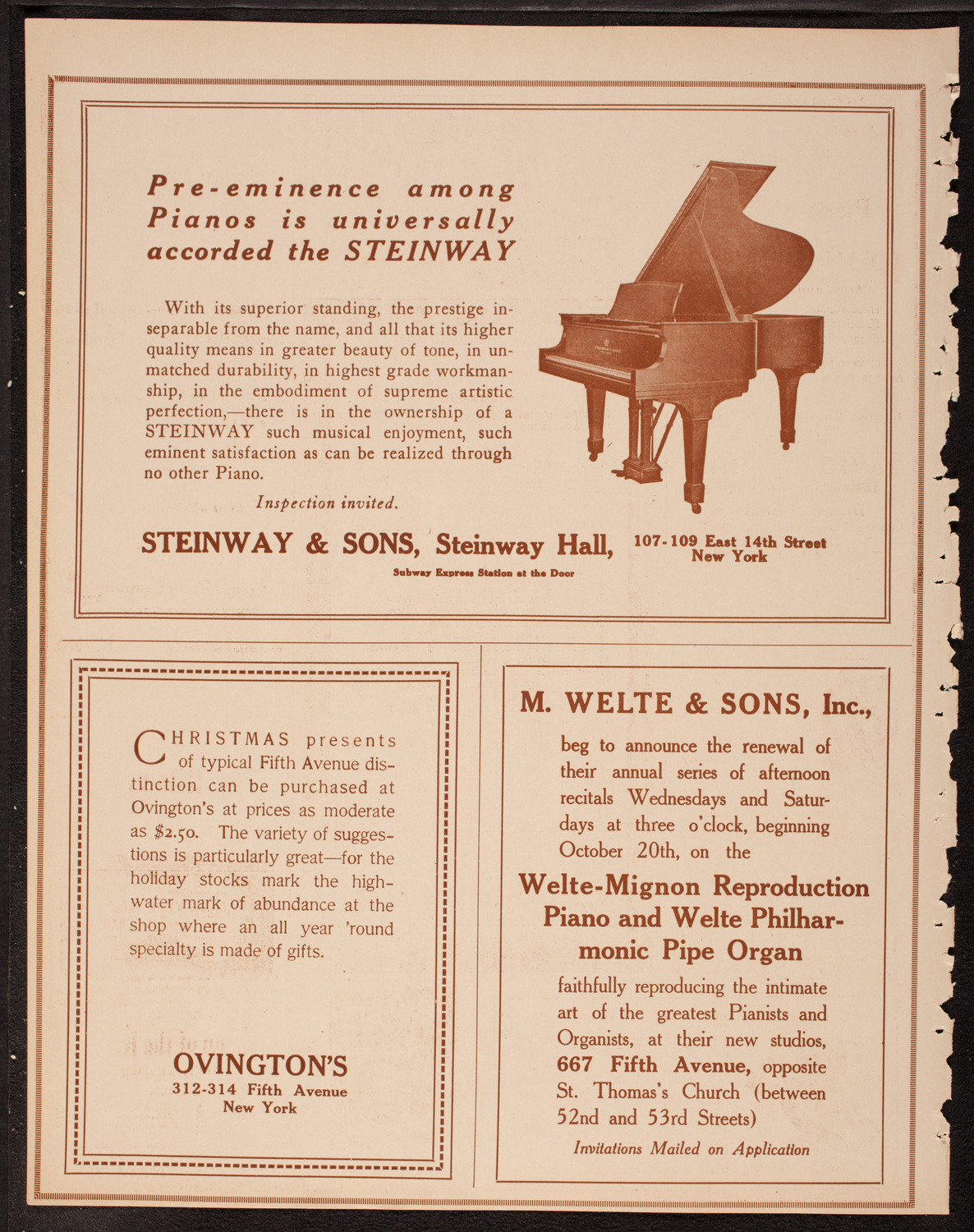 Lecture by Sergeant Arthur Guy Empey, November 29, 1917, program page 4