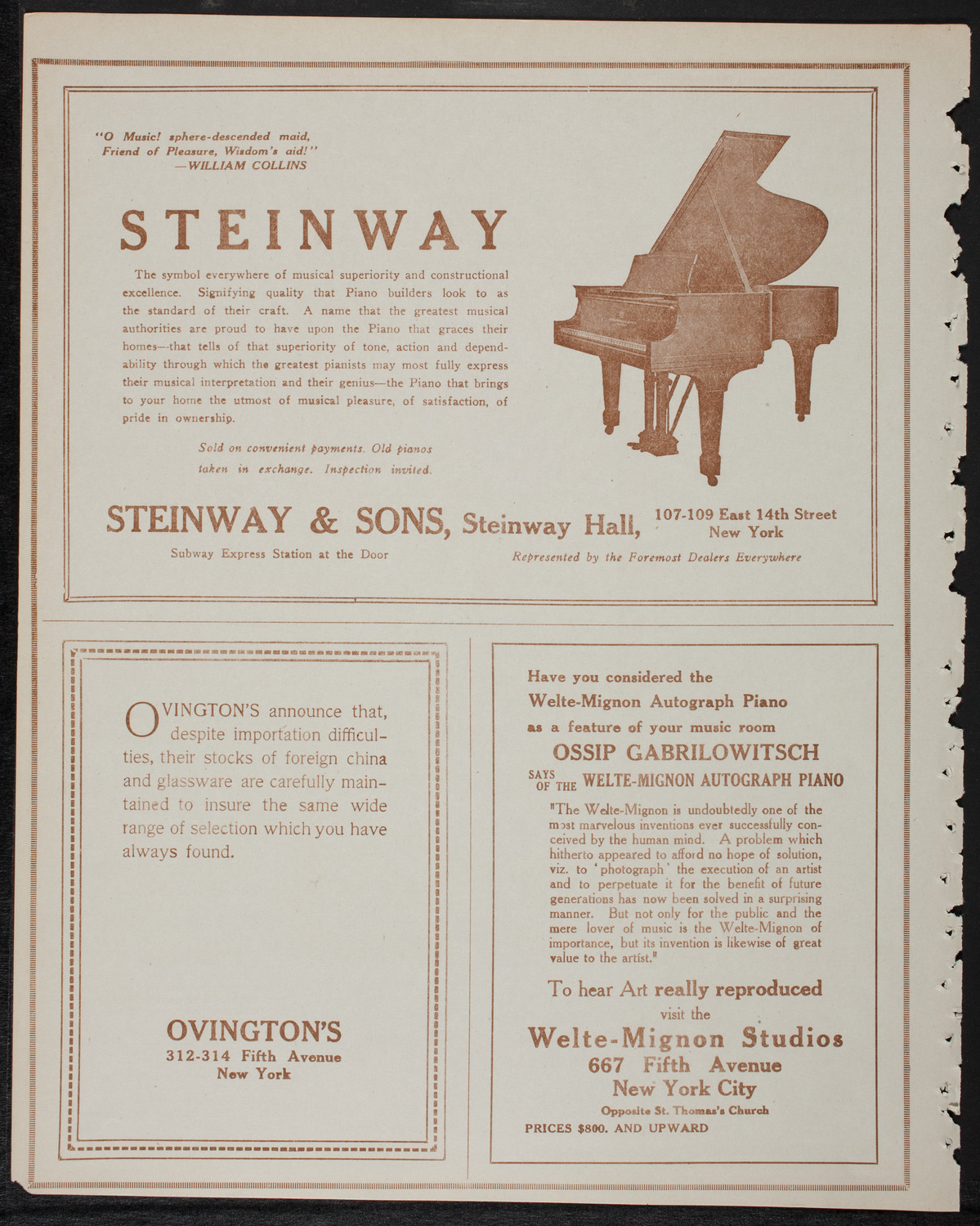 New York Philharmonic, January 25, 1918, program page 4