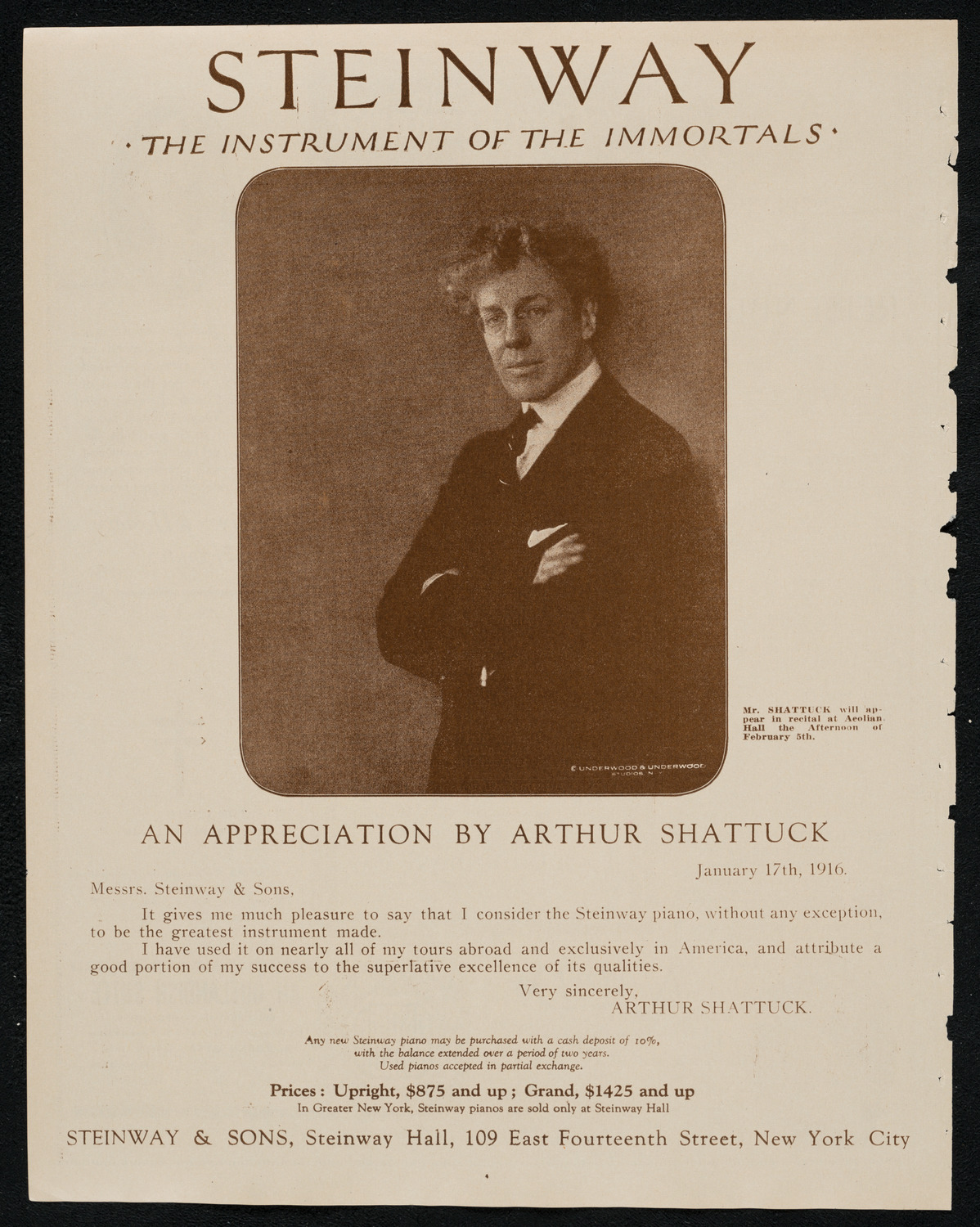 New York Philharmonic Students' Concert, January 30, 1924, program page 4