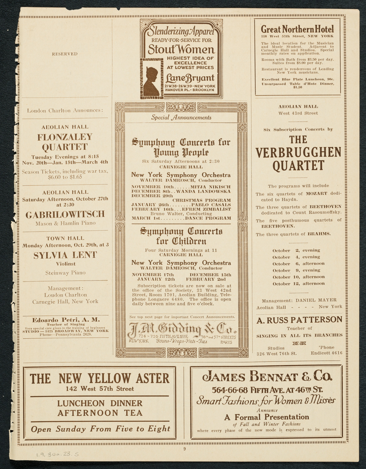 U.S. Marine Band, September 30, 1923, program page 9