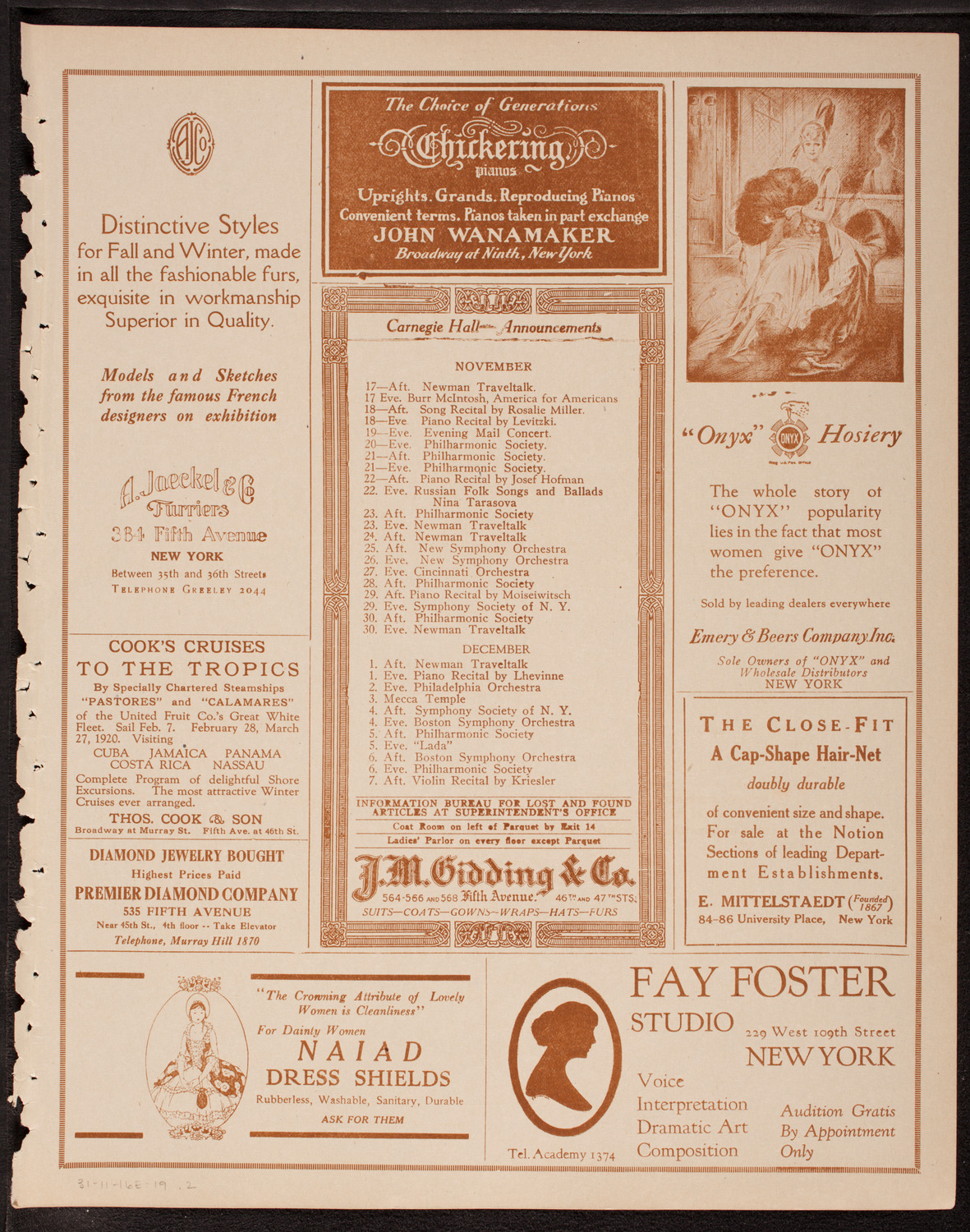 Newman Traveltalks: Alsace-Lorraine, November 16, 1919, program page 3