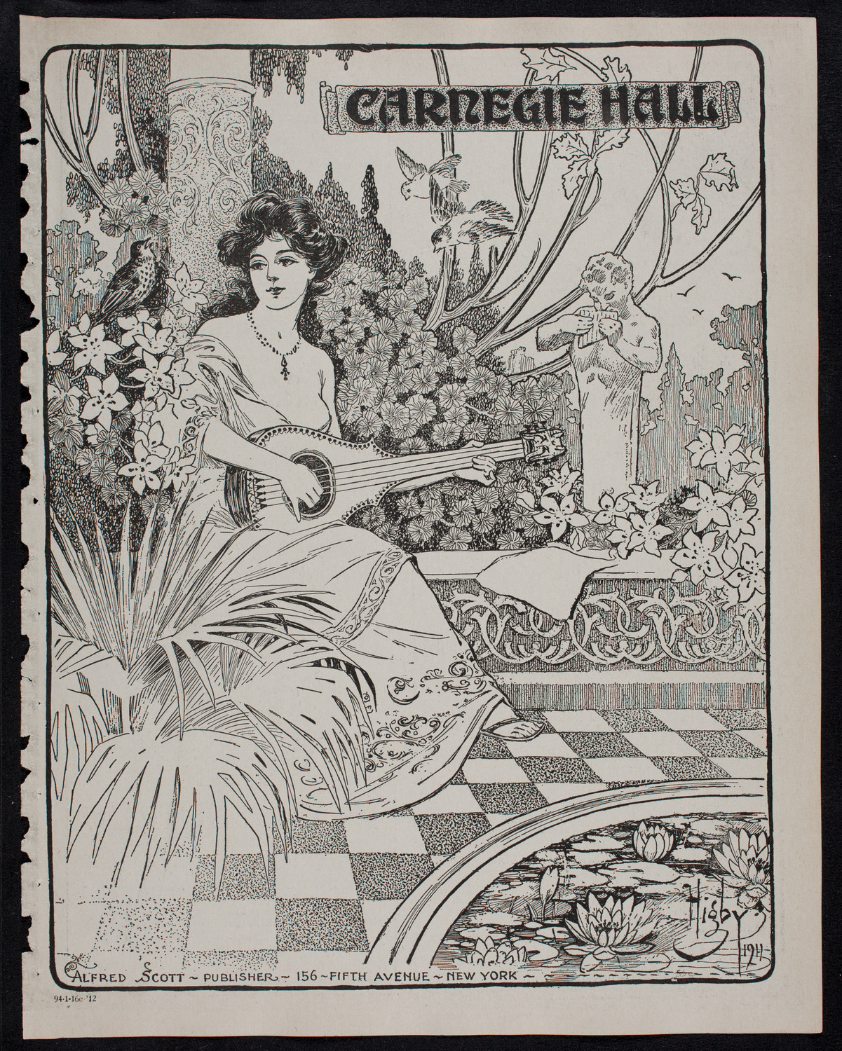 Leo Slezak, Tenor, January 16, 1912, program page 1