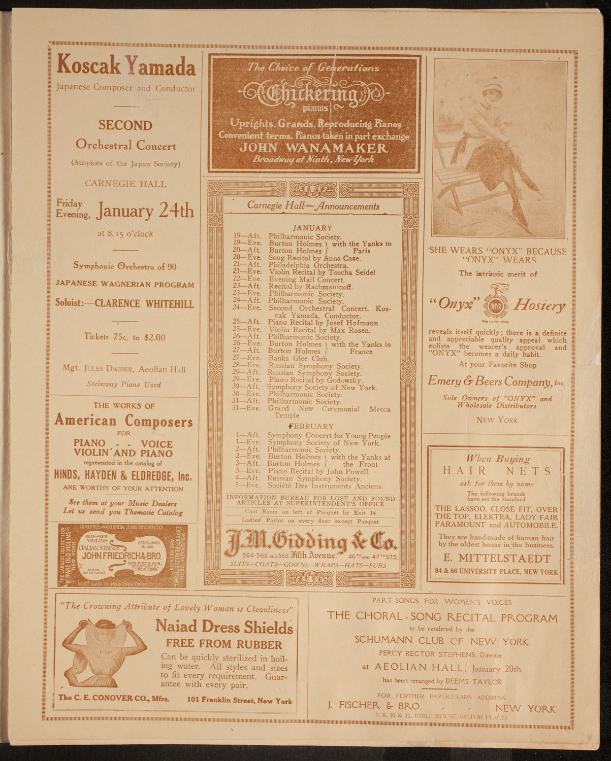 Mecca Temple: First Ladies' Night, 1919, January 18, 1919, program page 3