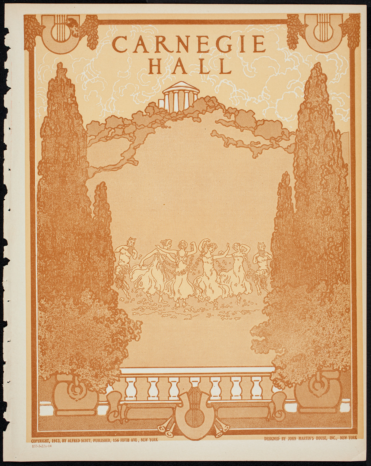 New York Philharmonic, March 22, 1914, program page 1