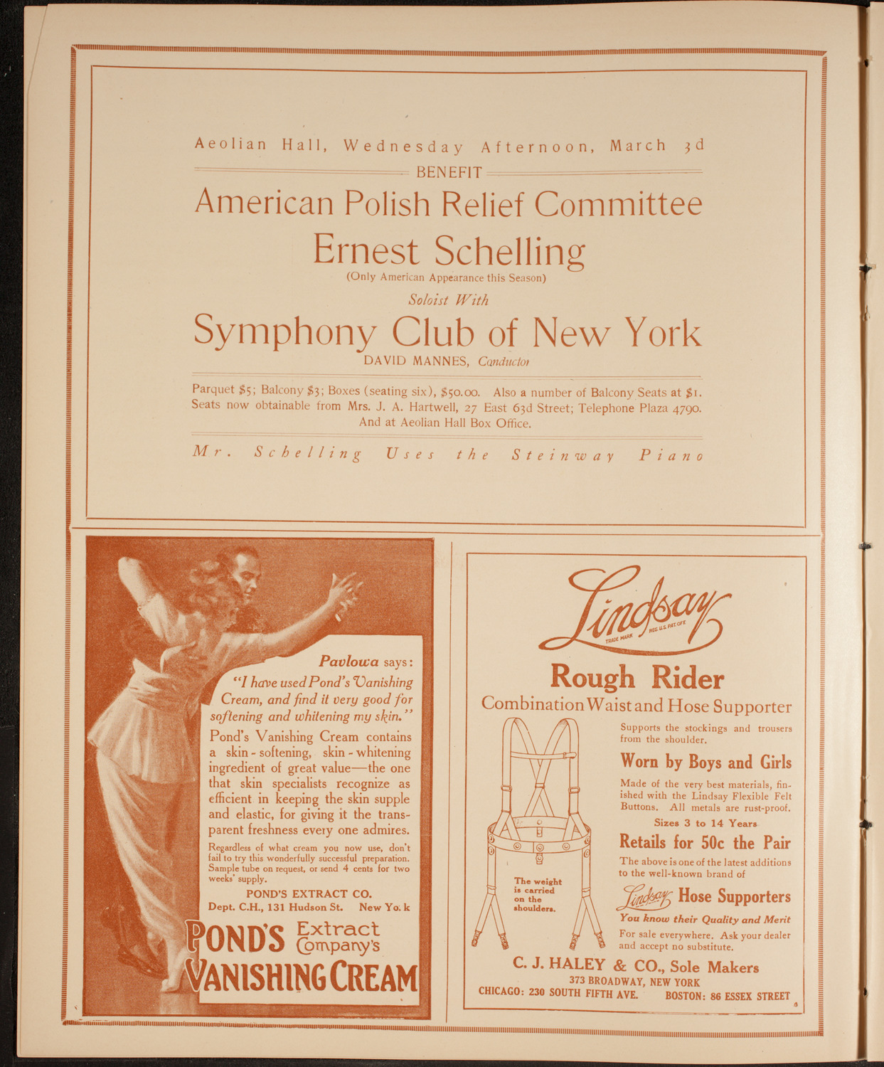 Intercollegiate Glee Club Meet, February 27, 1915, program page 4