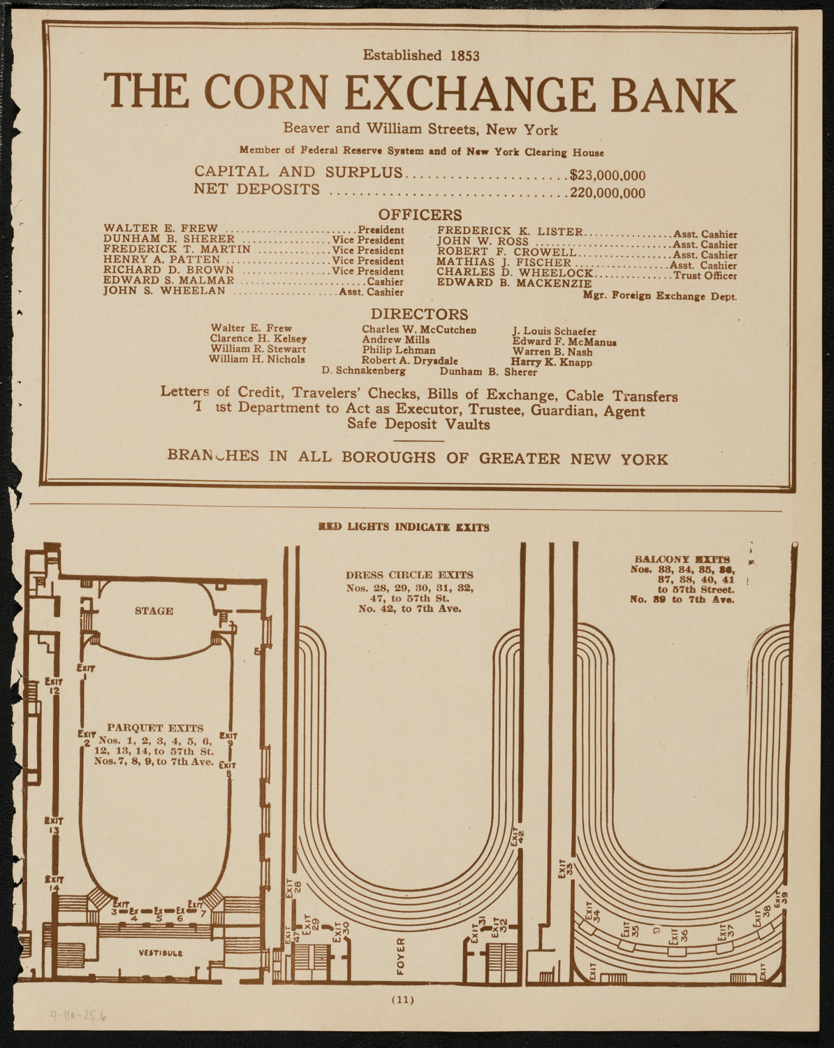 Boston Symphony Orchestra, April 11, 1925, program page 11