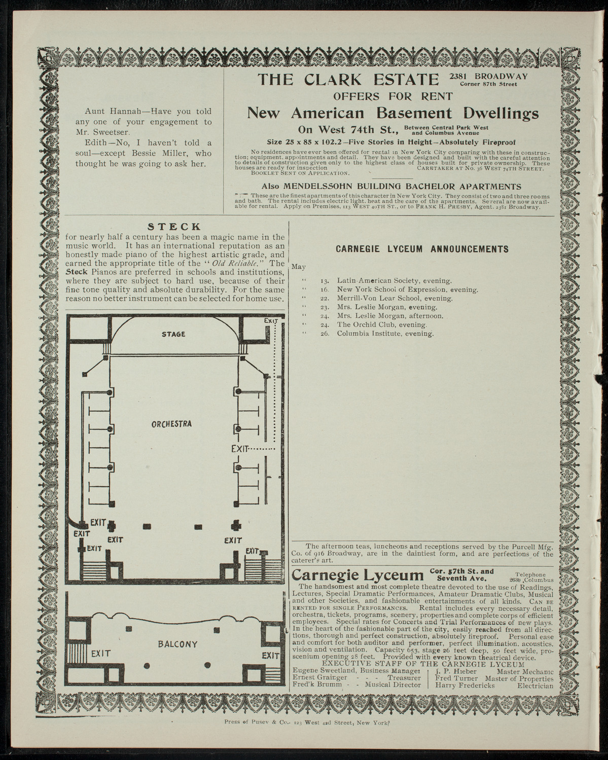 Vocal and Violin Pupils of Henry Lincoln Case, May 12, 1905, program page 4