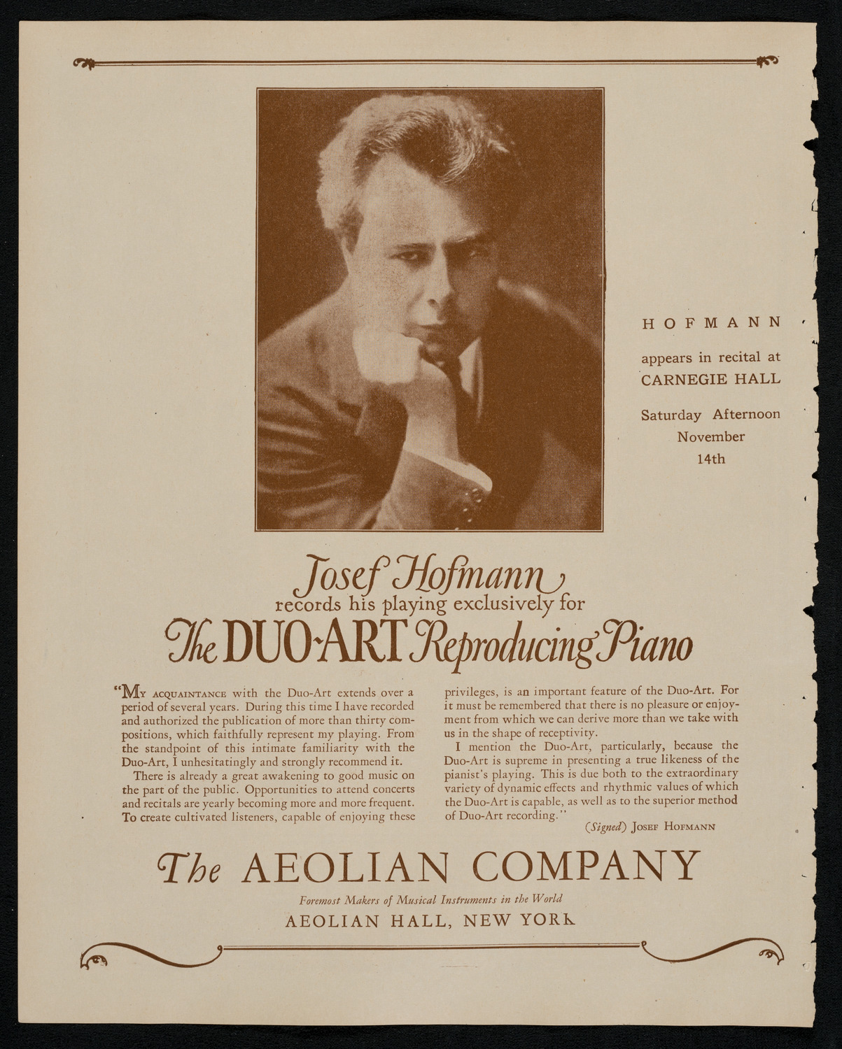 New York Philharmonic, November 13, 1925, program page 2