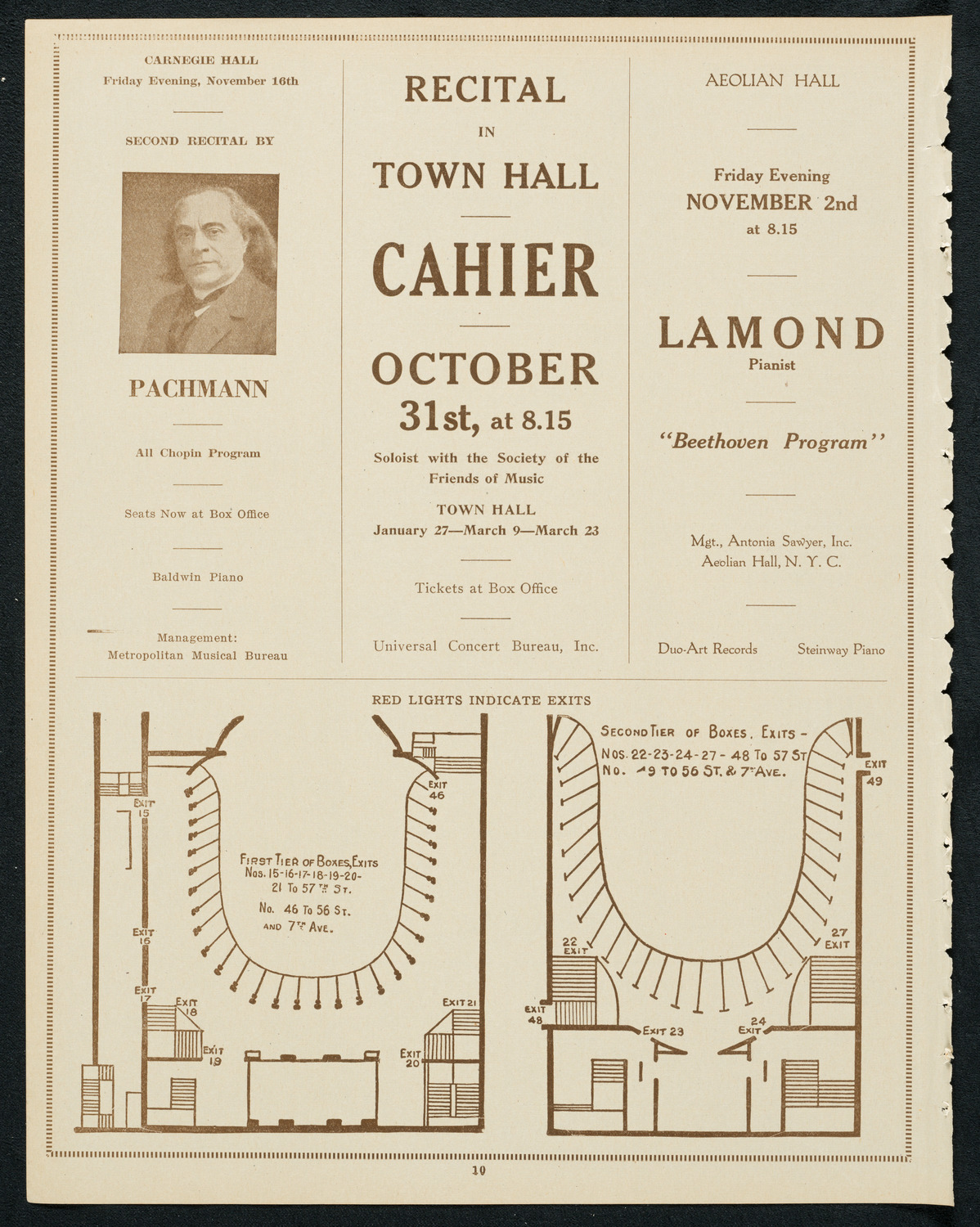 Paul Althouse and Arthur Middleton, October 24, 1923, program page 10