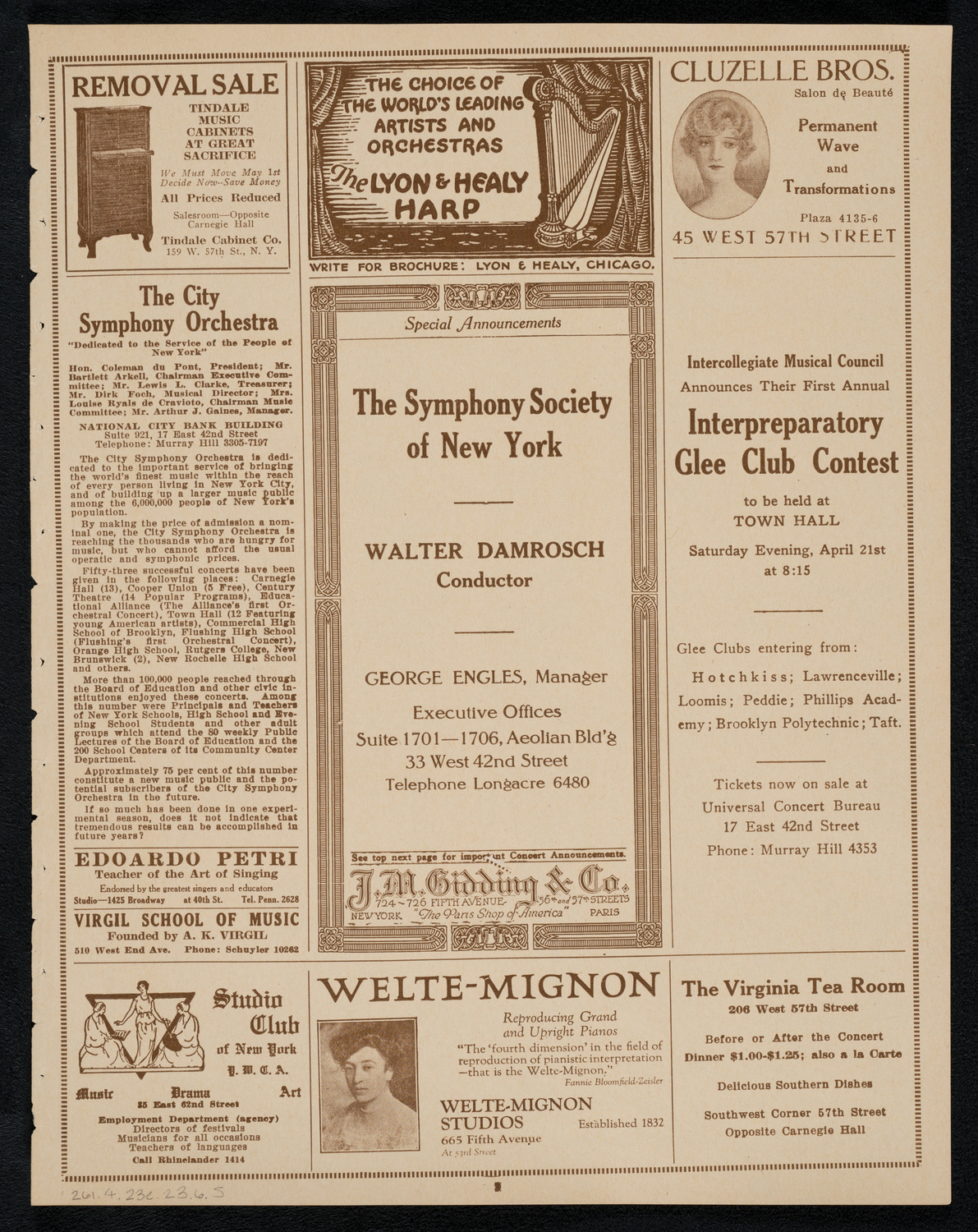 Christine Dobbins' Dancers, April 20, 1923, program page 9