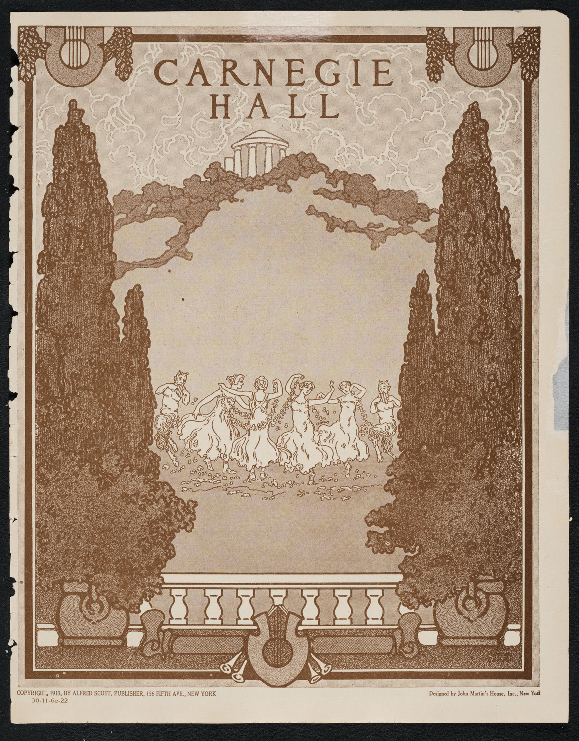 Julia Claussen, Mezzo-Soprano, November 6, 1922, program page 1