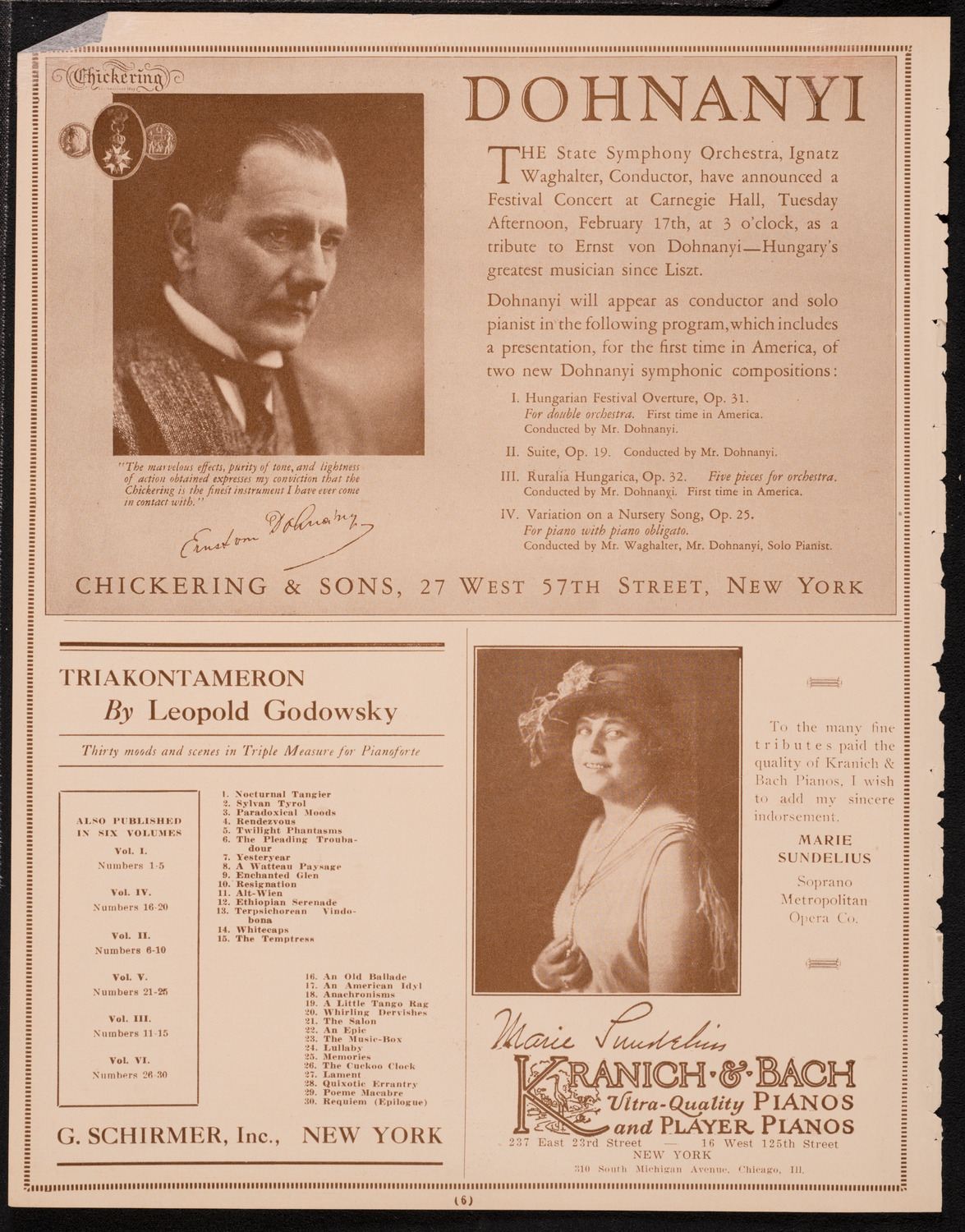 Greater New York Campaign for Palestine Foundation Fund Concert and Meeting, February 16, 1925, program page 6