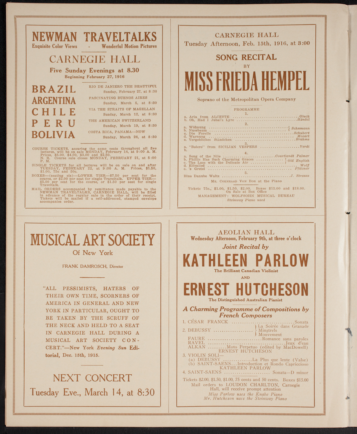 Symphony Concert for Young People, February 5, 1916, program page 10