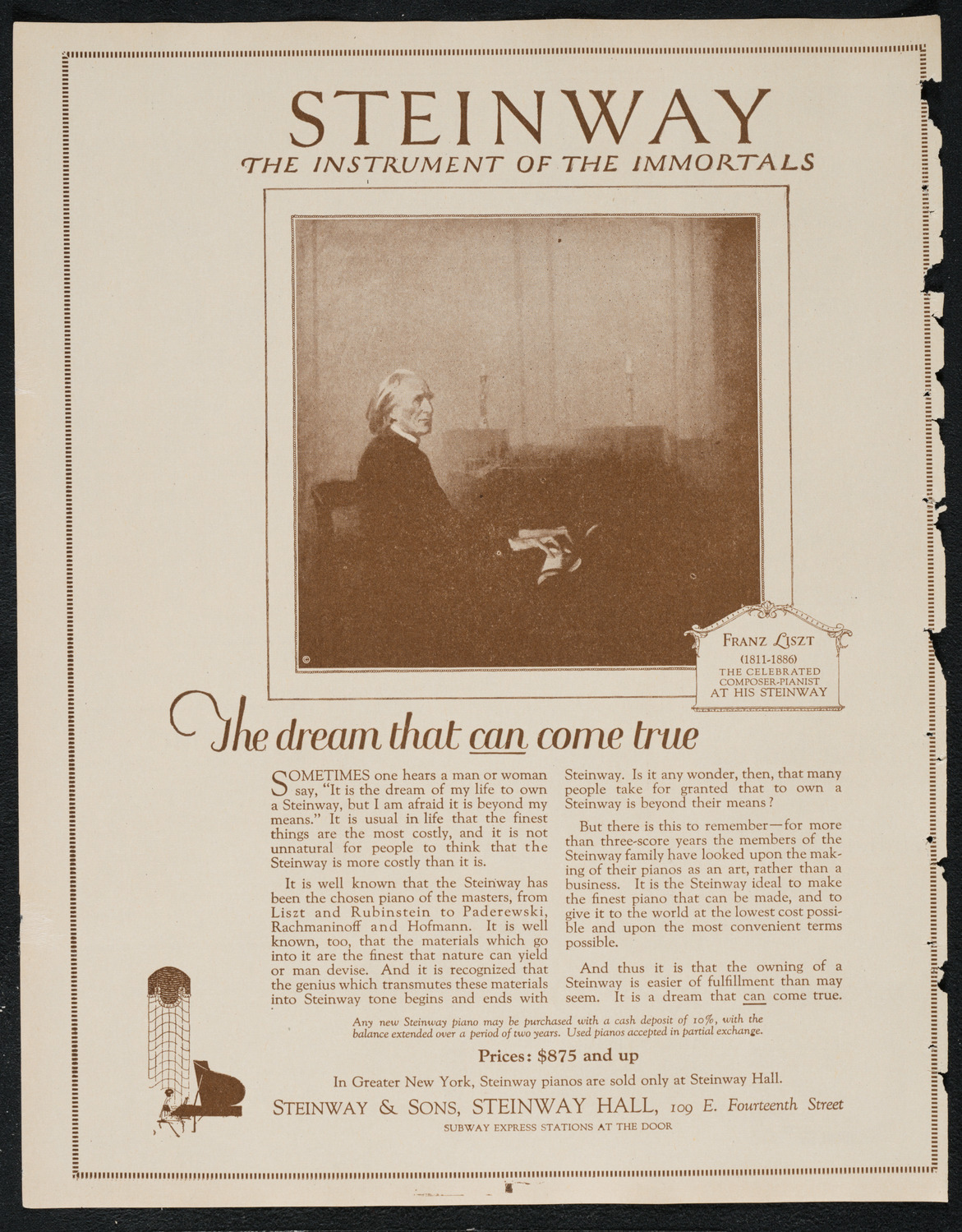 Julia Claussen, Mezzo-Soprano, November 6, 1922, program page 4