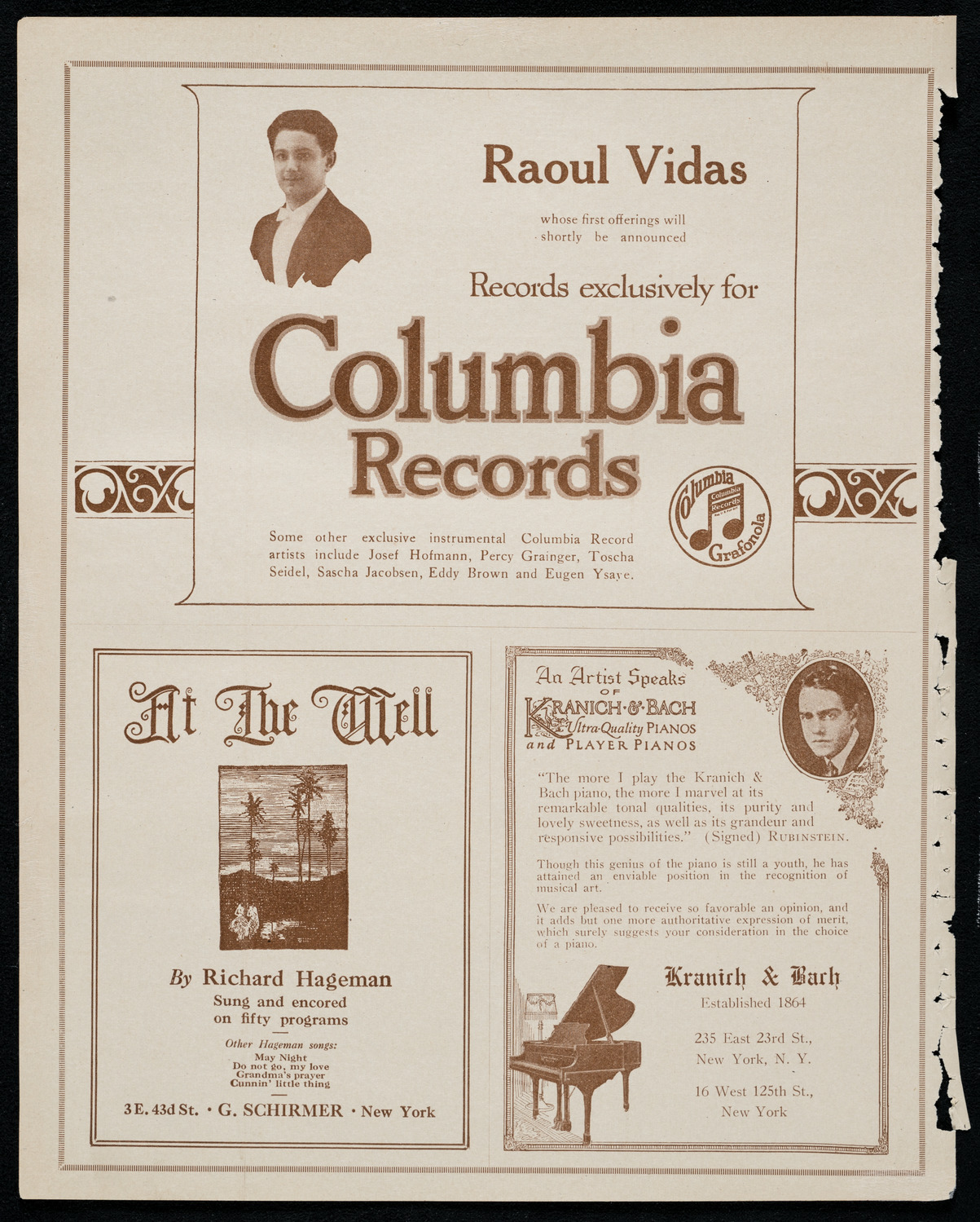 Mischa Violin, Violin, October 3, 1920, program page 6