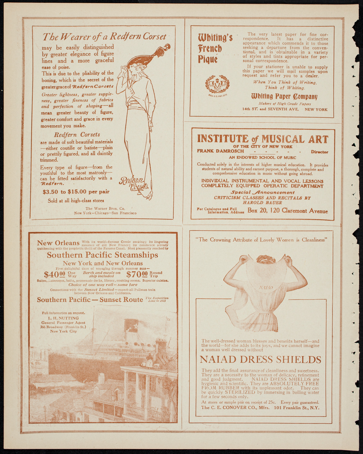 Benefit: German Seamen's Home, April 18, 1914, program page 2