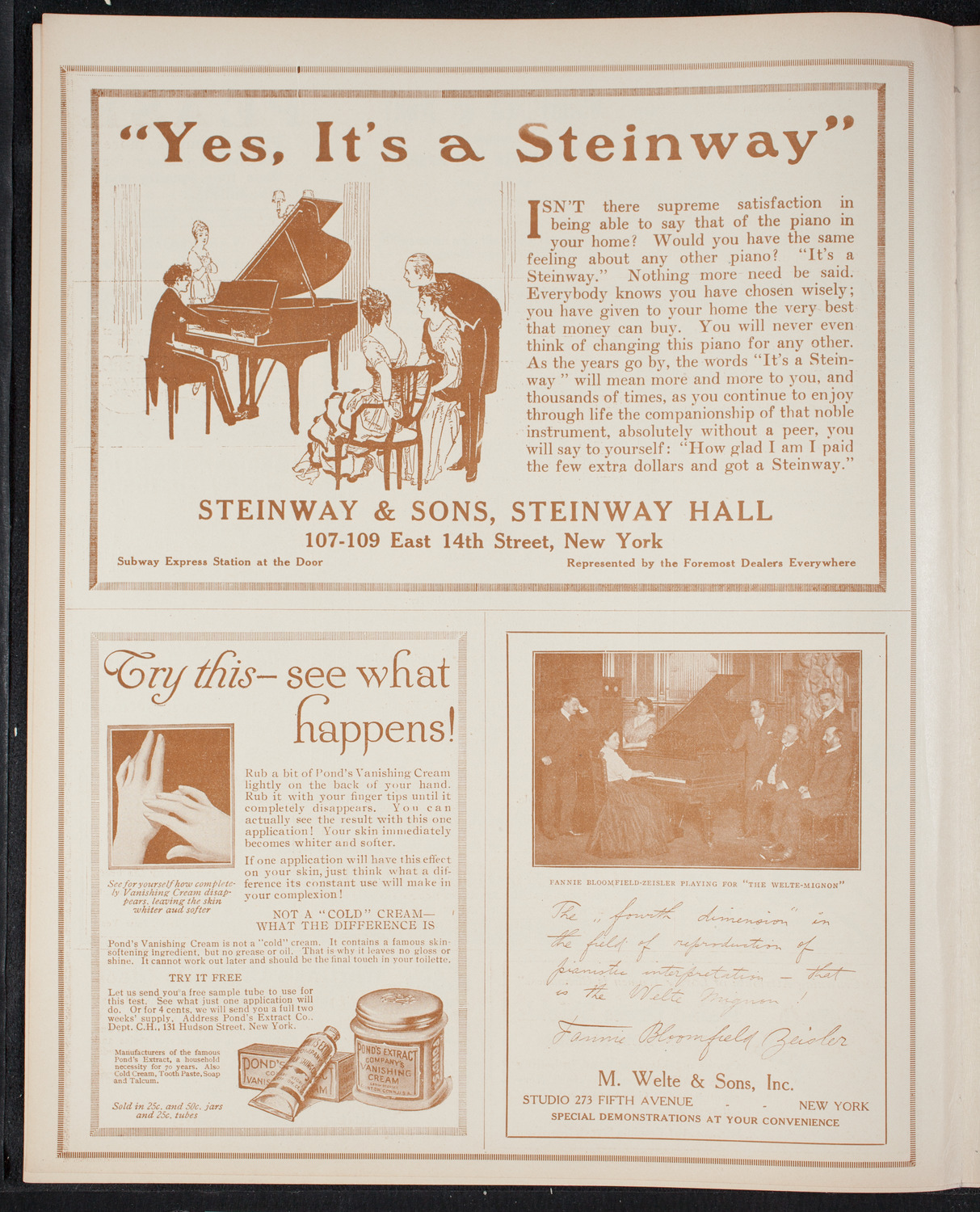 Meeting: The Humanitarian Cult, November 16, 1915, program page 4