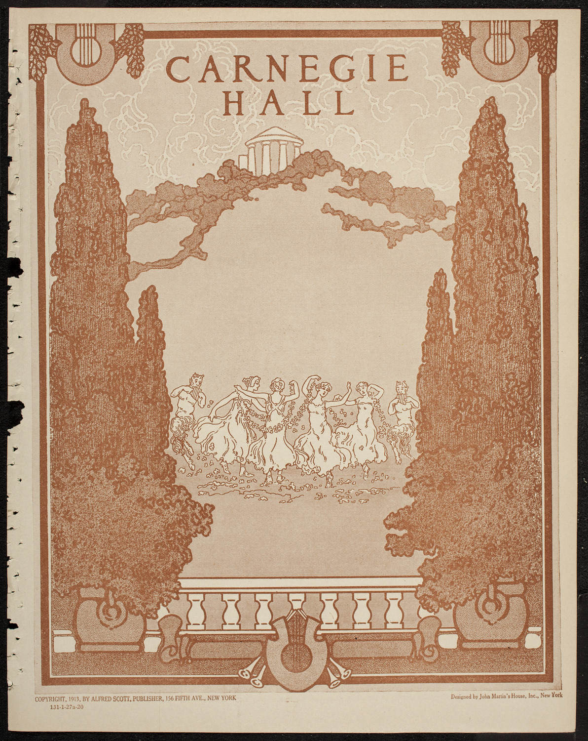 New Symphony Orchestra, January 27, 1920, program page 1