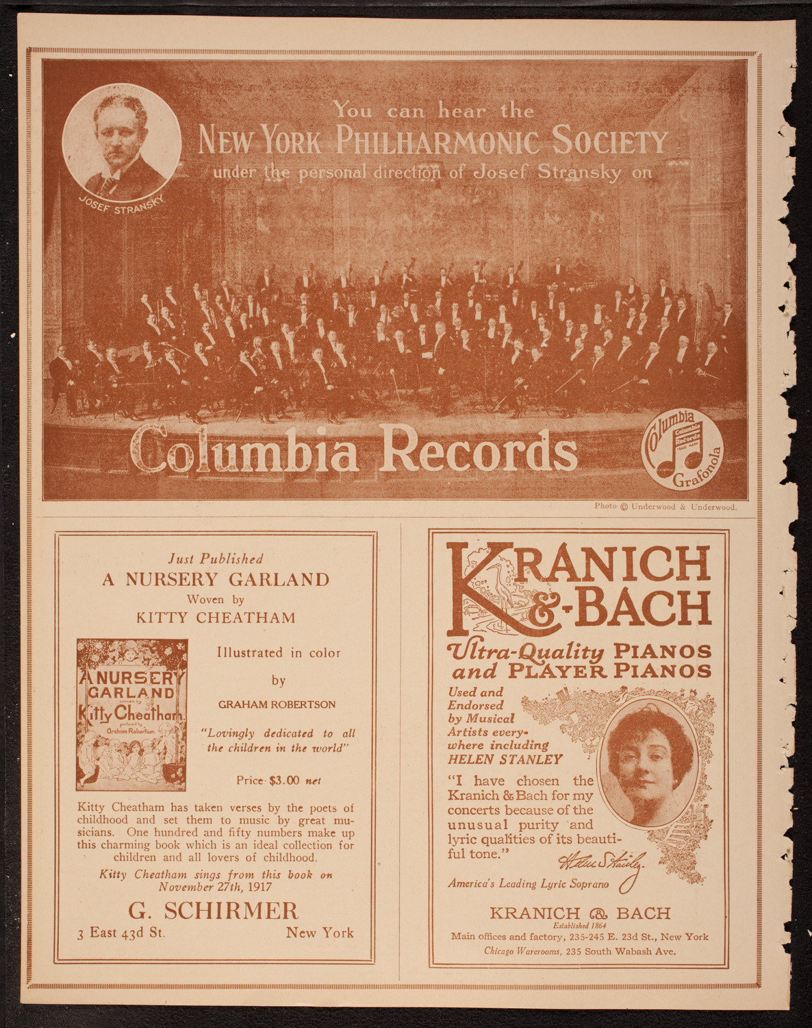 New York Philharmonic, November 30, 1917, program page 6